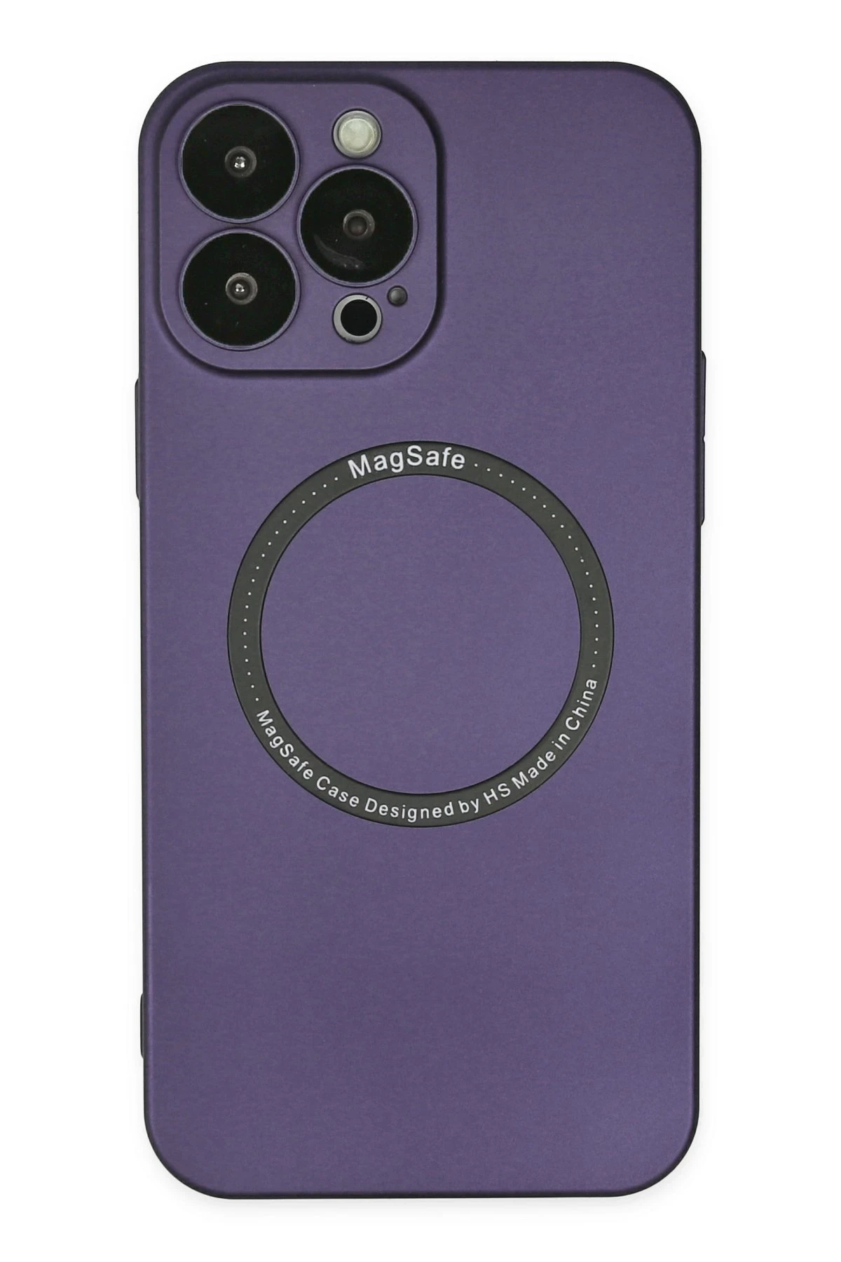 Newface iPhone 14 Pro Kılıf Jack Magneticsafe Lens Silikon - Mor