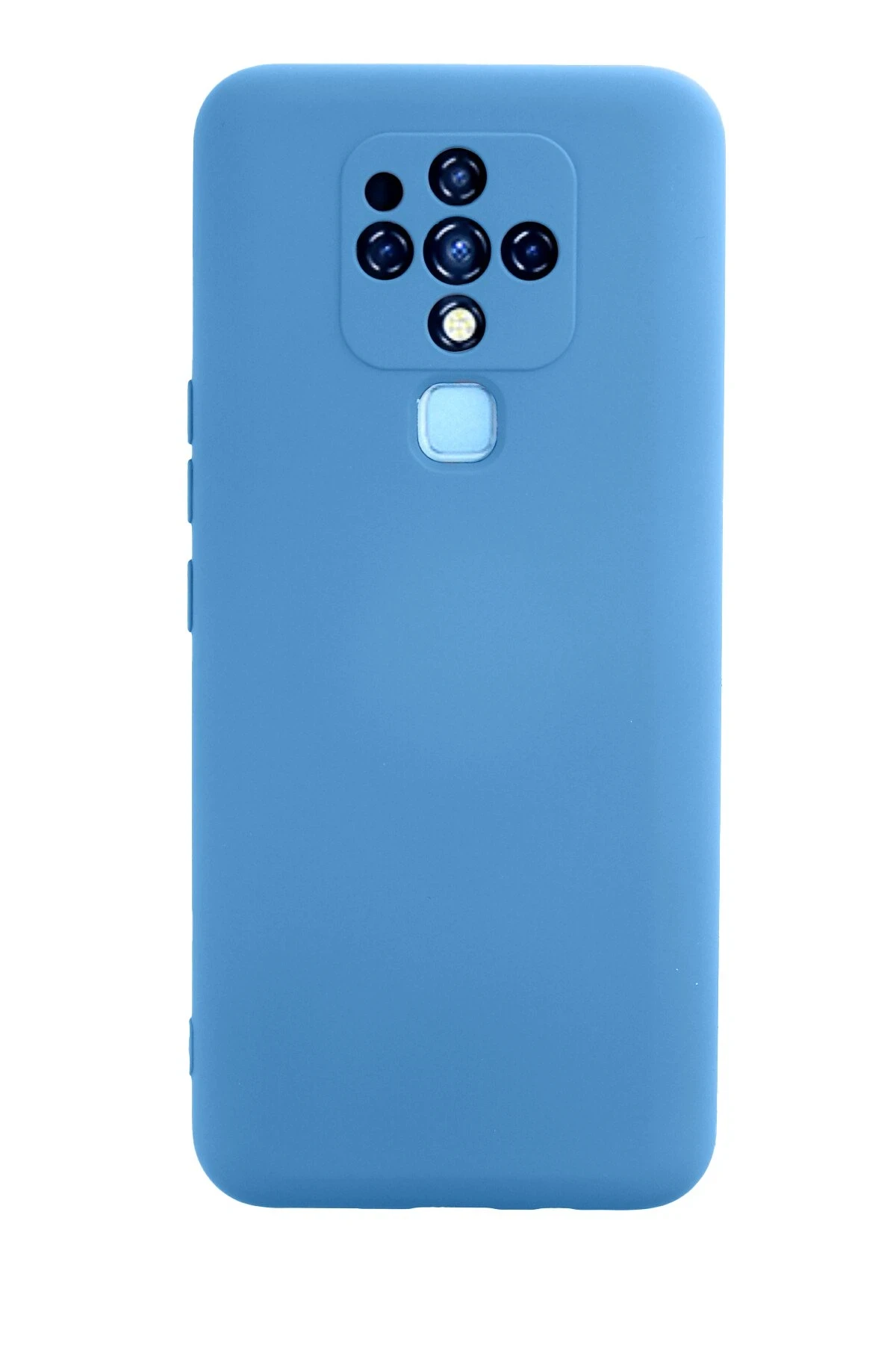 Newface Tecno Camon 16 Kılıf Nano içi Kadife Silikon - Mavi