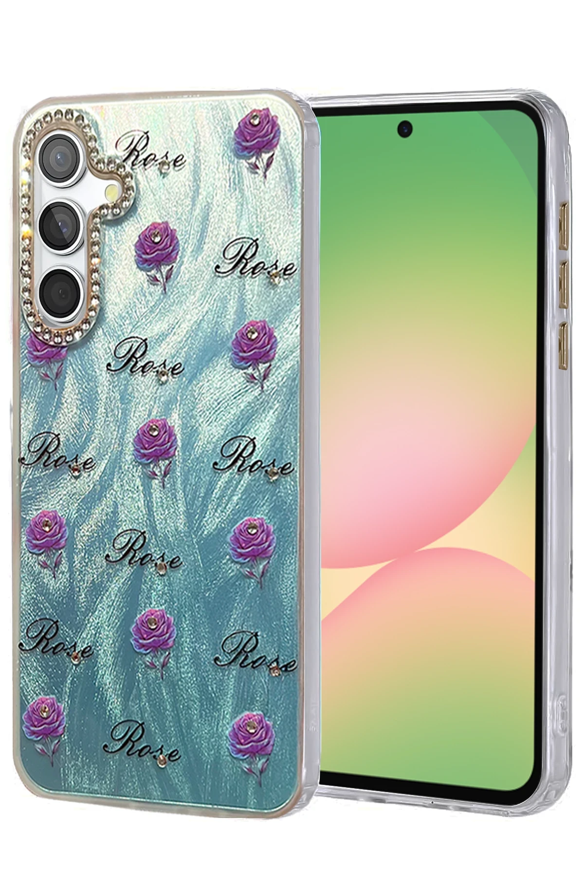 Newface Samsung Galaxy A56 Kılıf Blade Aynalı Desenli Kapak - Desen 9