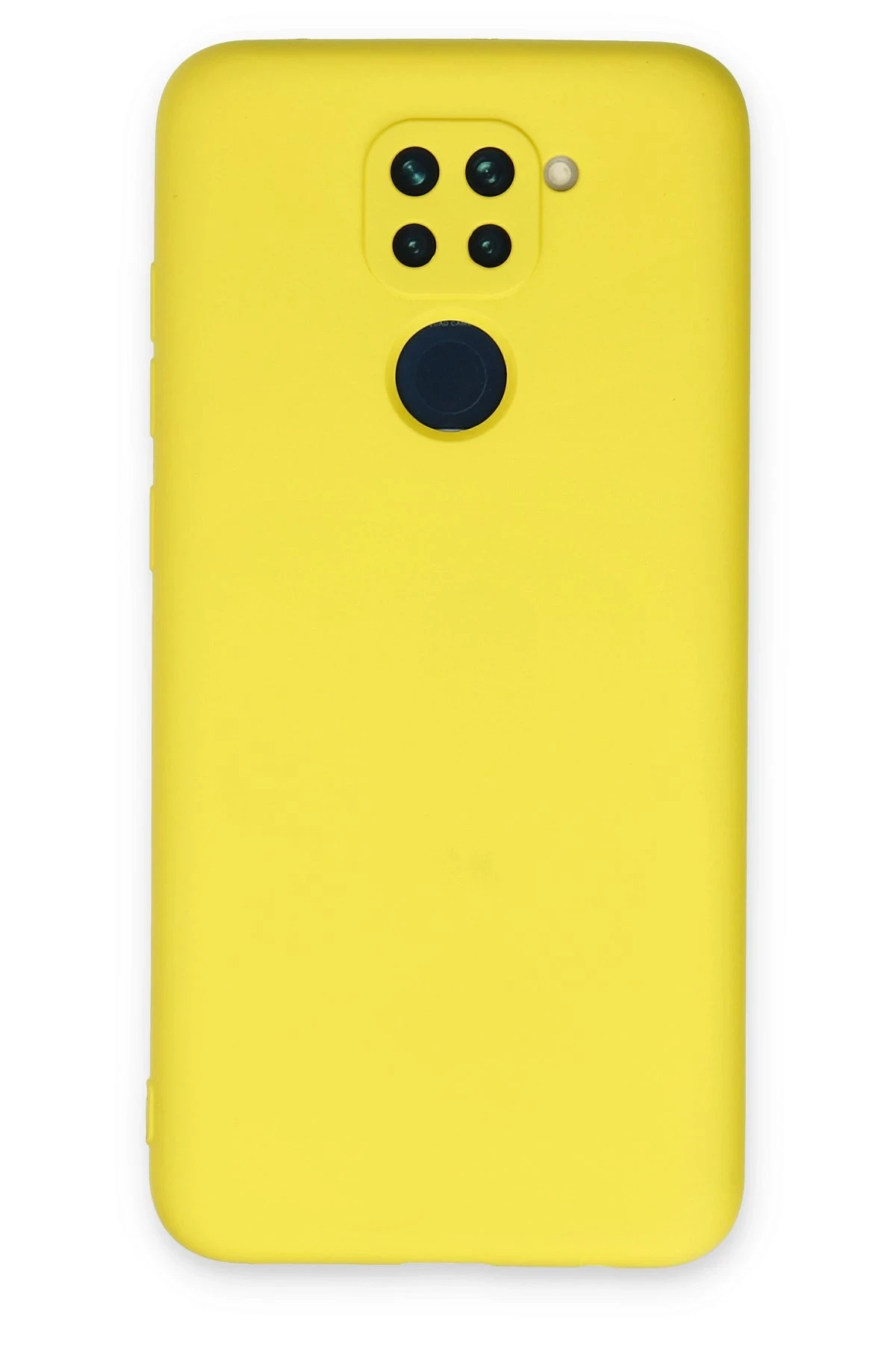Newface Xiaomi Redmi Note 9 Kılıf Nano içi Kadife Silikon - Sarı