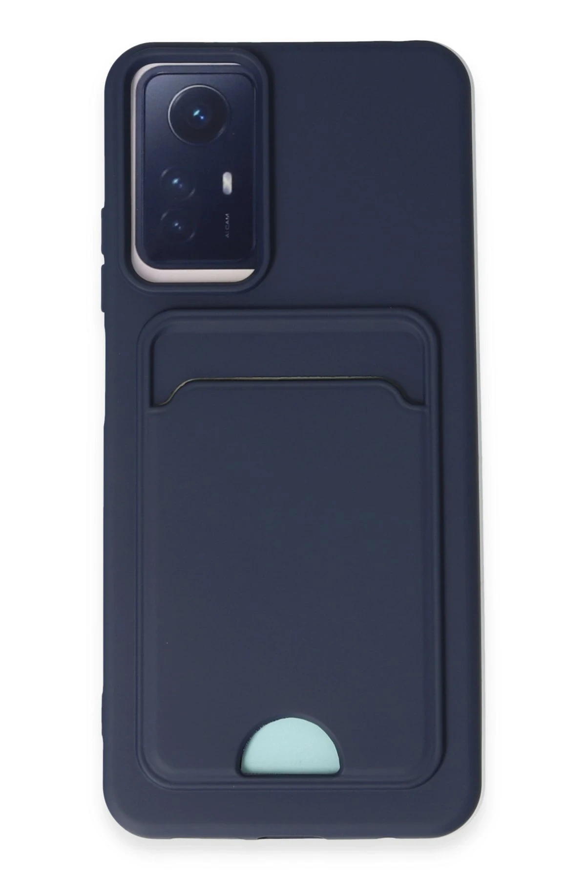 Newface Xiaomi Redmi Note 12S Kılıf Kelvin Kartvizitli Silikon - Lacivert