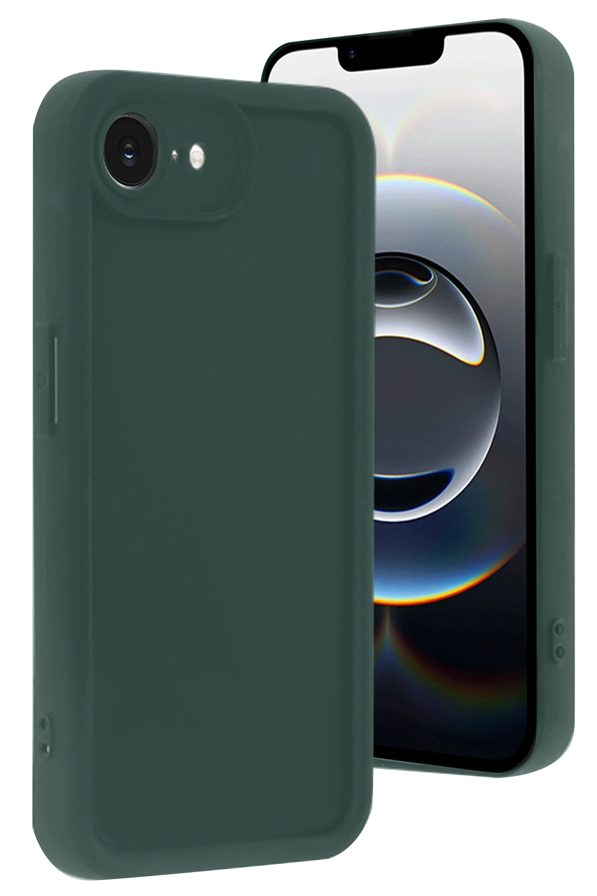 Newface iPhone 16E Kılıf Viera Silikon - Koyu Yeşil