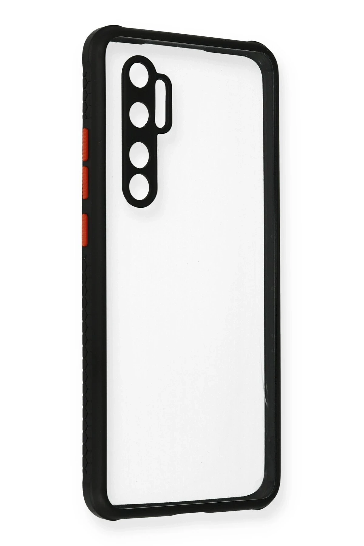 Newface Xiaomi Mi Note 10 Lite Kılıf Miami Şeffaf Silikon - Siyah