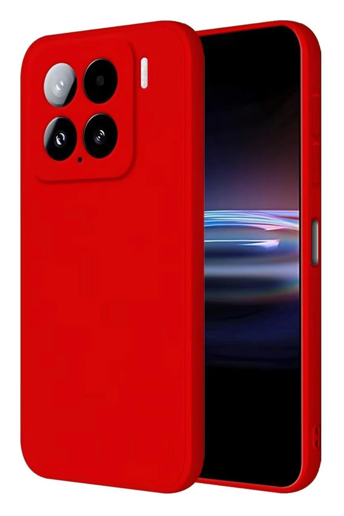 Newface Xiaomi Mi 15 Pro Kılıf Nano içi Kadife Silikon - Kırmızı
