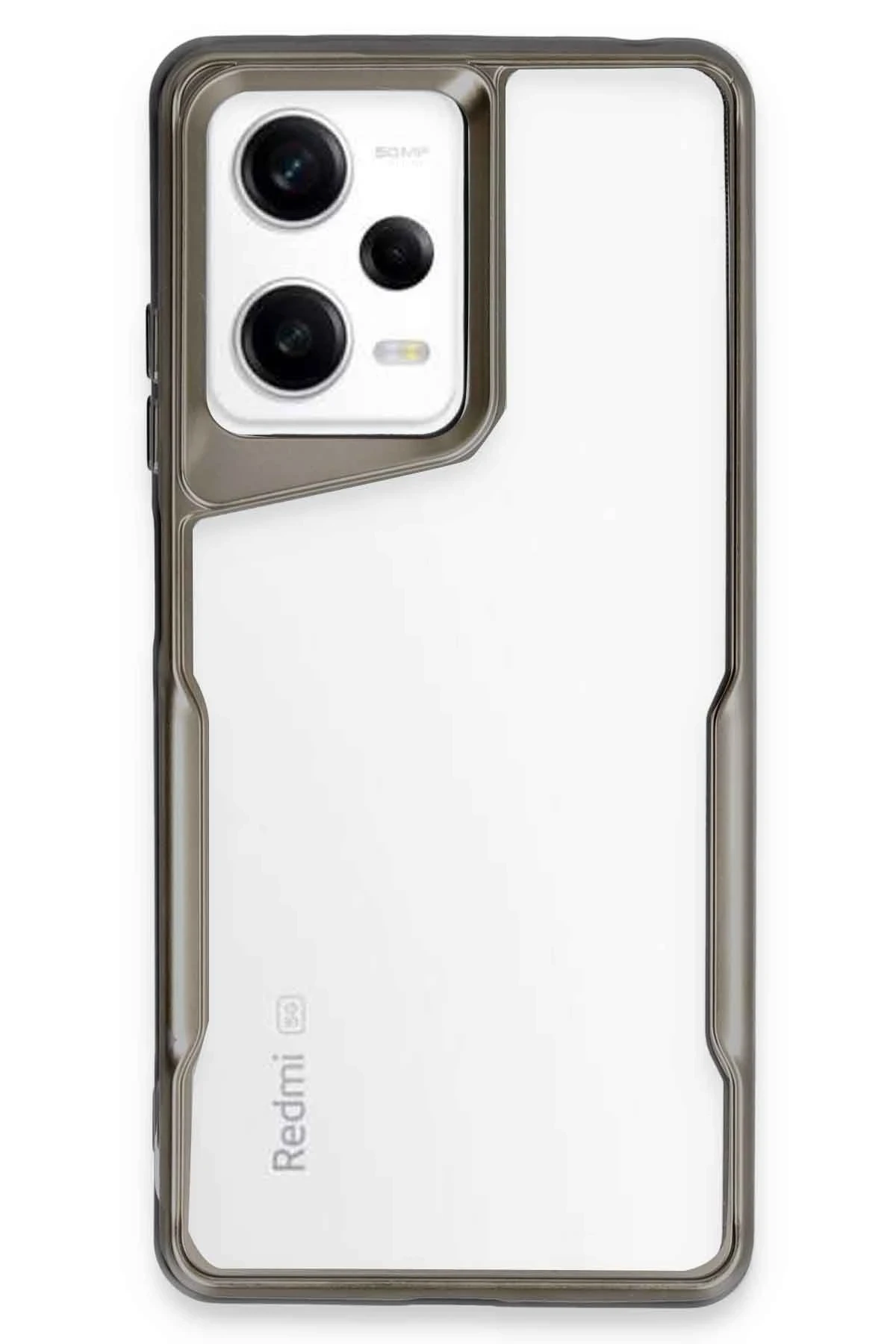 Newface Xiaomi Redmi Note 12 Pro 5G Kılıf Boyi Silikon Kapak - Titan Gri