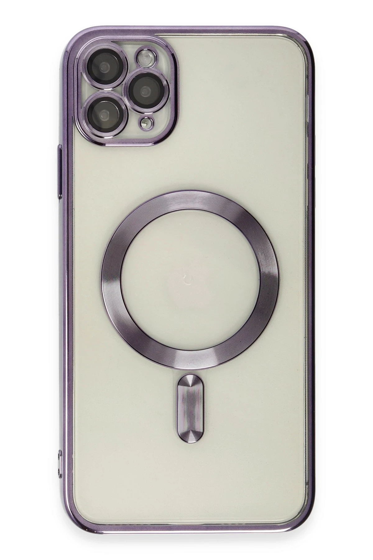 Newface iPhone 11 Pro Kılıf Kross Magneticsafe Kapak - Mor