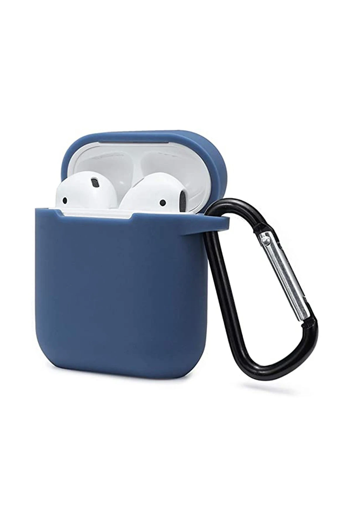 Newface Airpods 2 (2.nesil) Sert Silikon Kılıf - Lacivert