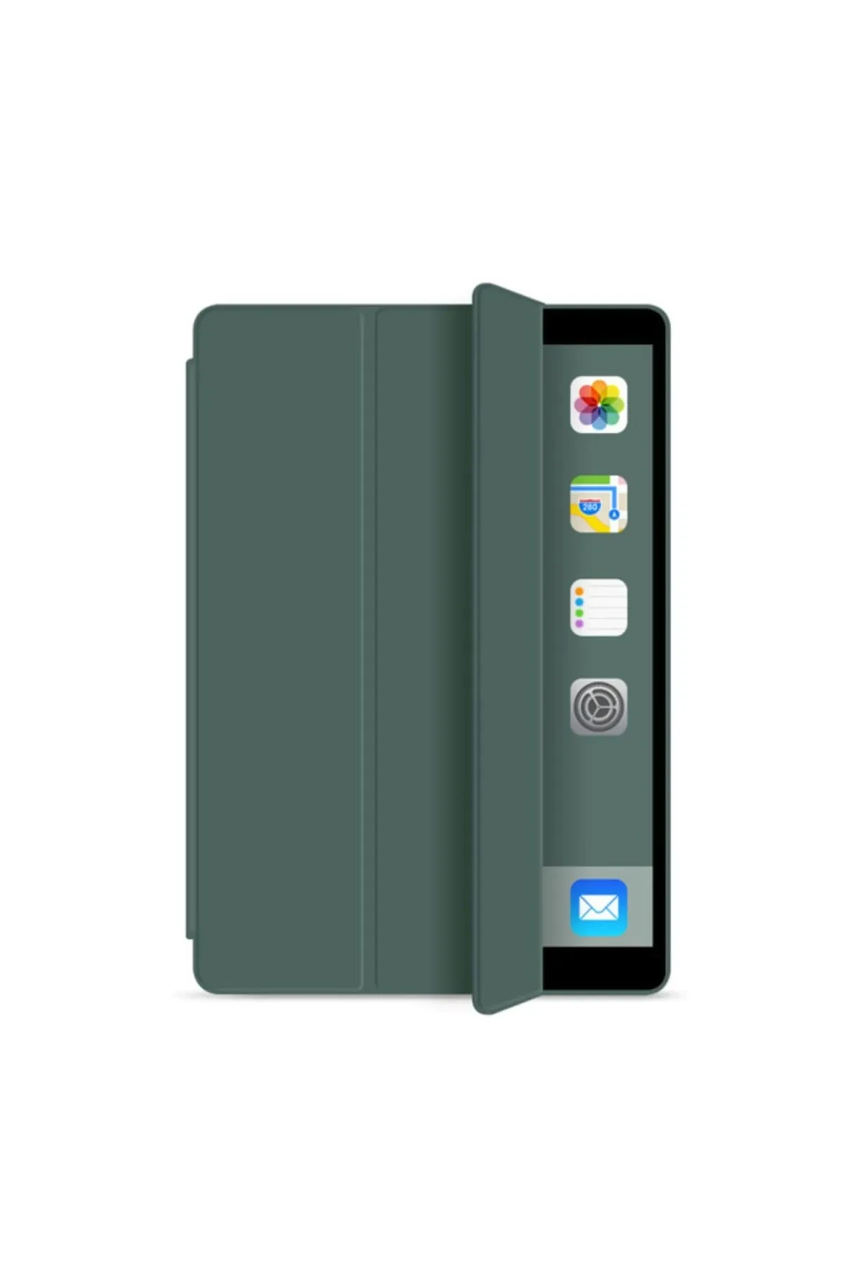Newface iPad Mini 5 Kılıf Tablet Smart Kılıf - Koyu Yeşil
