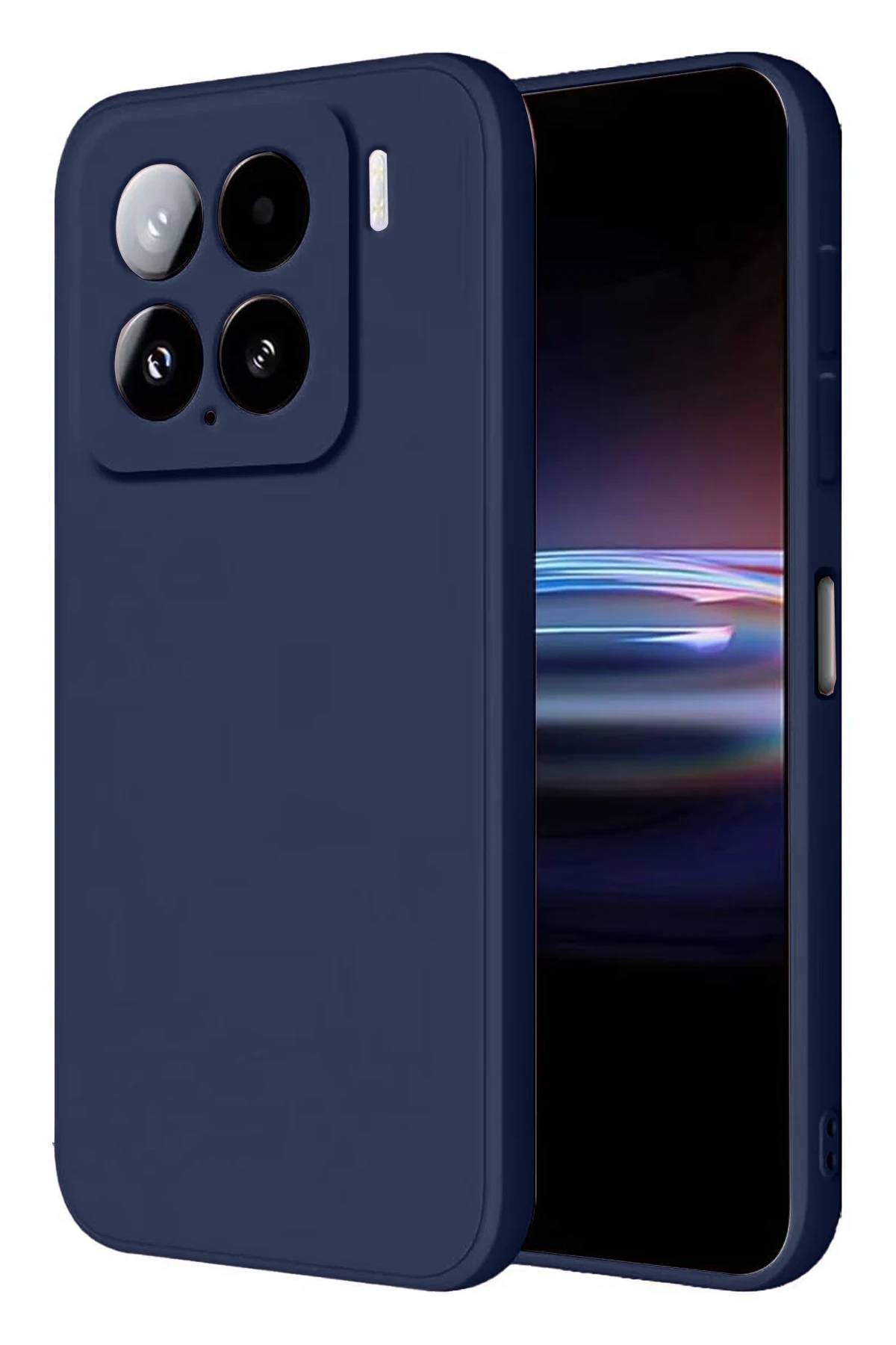 Newface Xiaomi Mi 15 Kılıf Nano içi Kadife Silikon - Lacivert