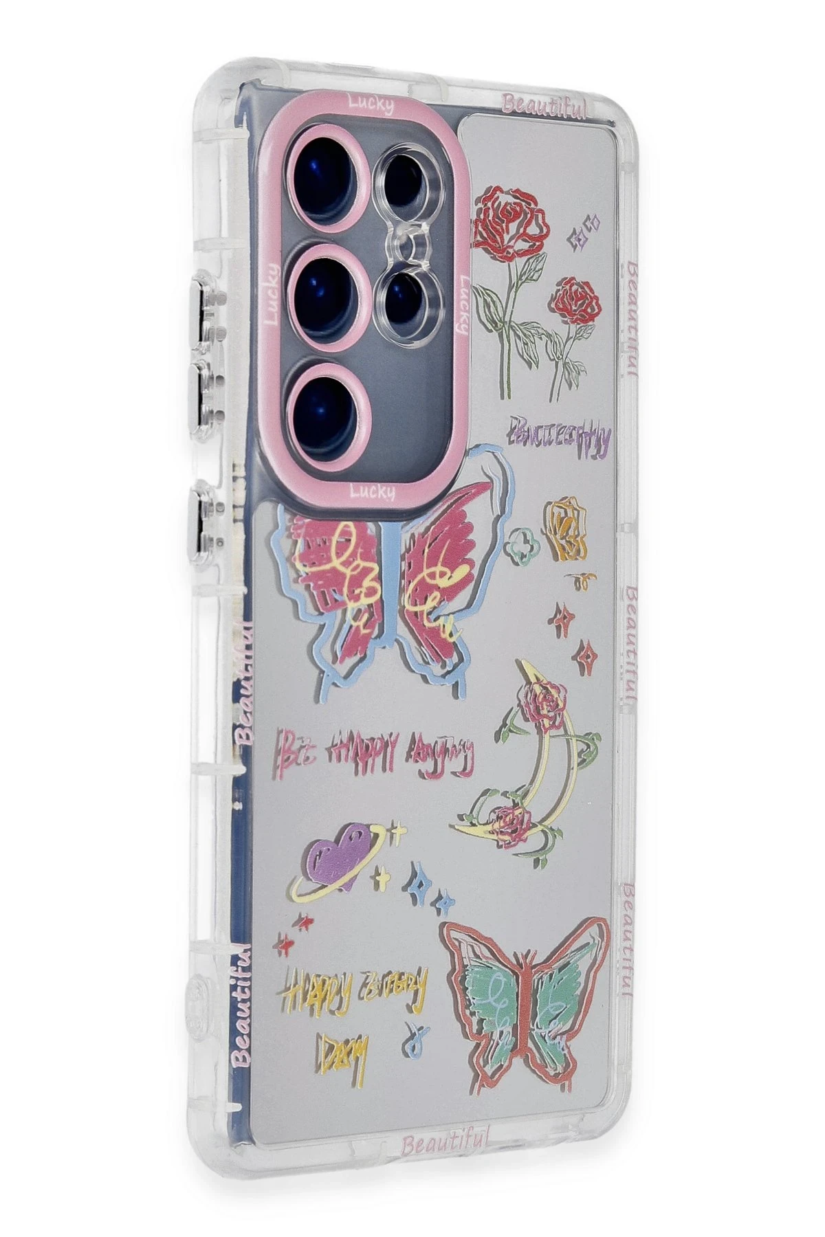 Newface Samsung Galaxy S24 Ultra Kılıf Reflexion Desenli Kapak - Desen 8