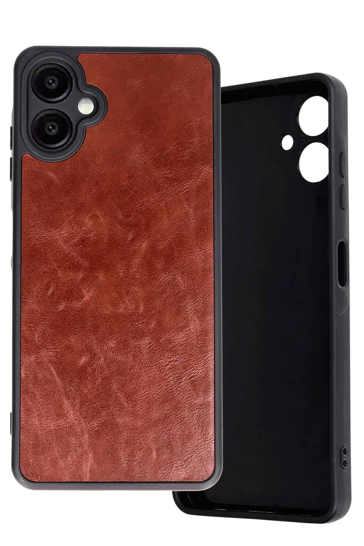 Newface Samsung Galaxy A06 Kılıf Aras Deri Kapak - Bordo