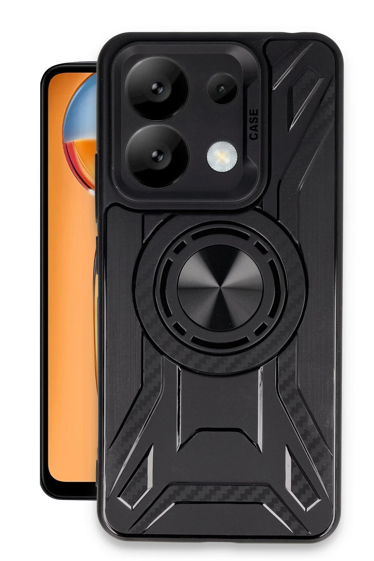 Newface Xiaomi Redmi Note 13 4G Kılıf Lincoln Silikon - Siyah