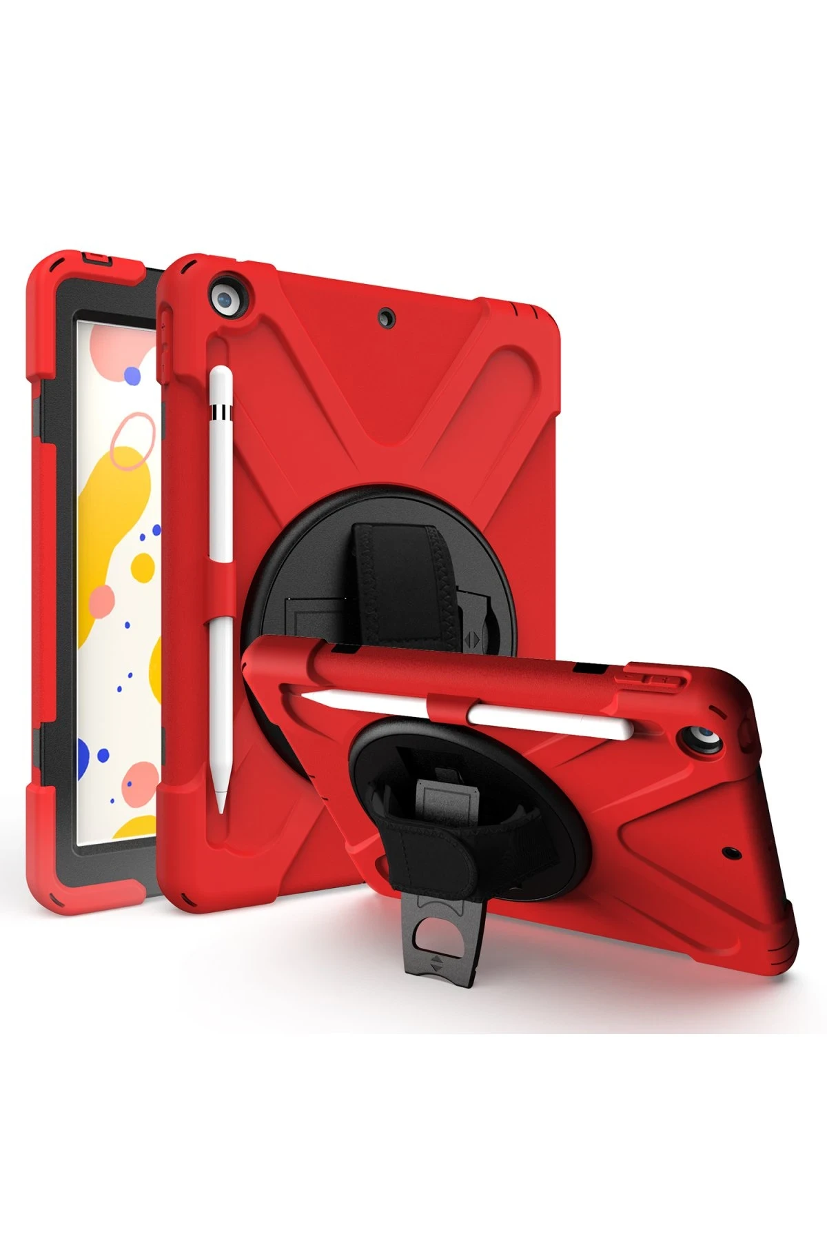 Newface iPad Air 3 10.5 Kılıf Amazing Tablet Kapak - Kırmızı