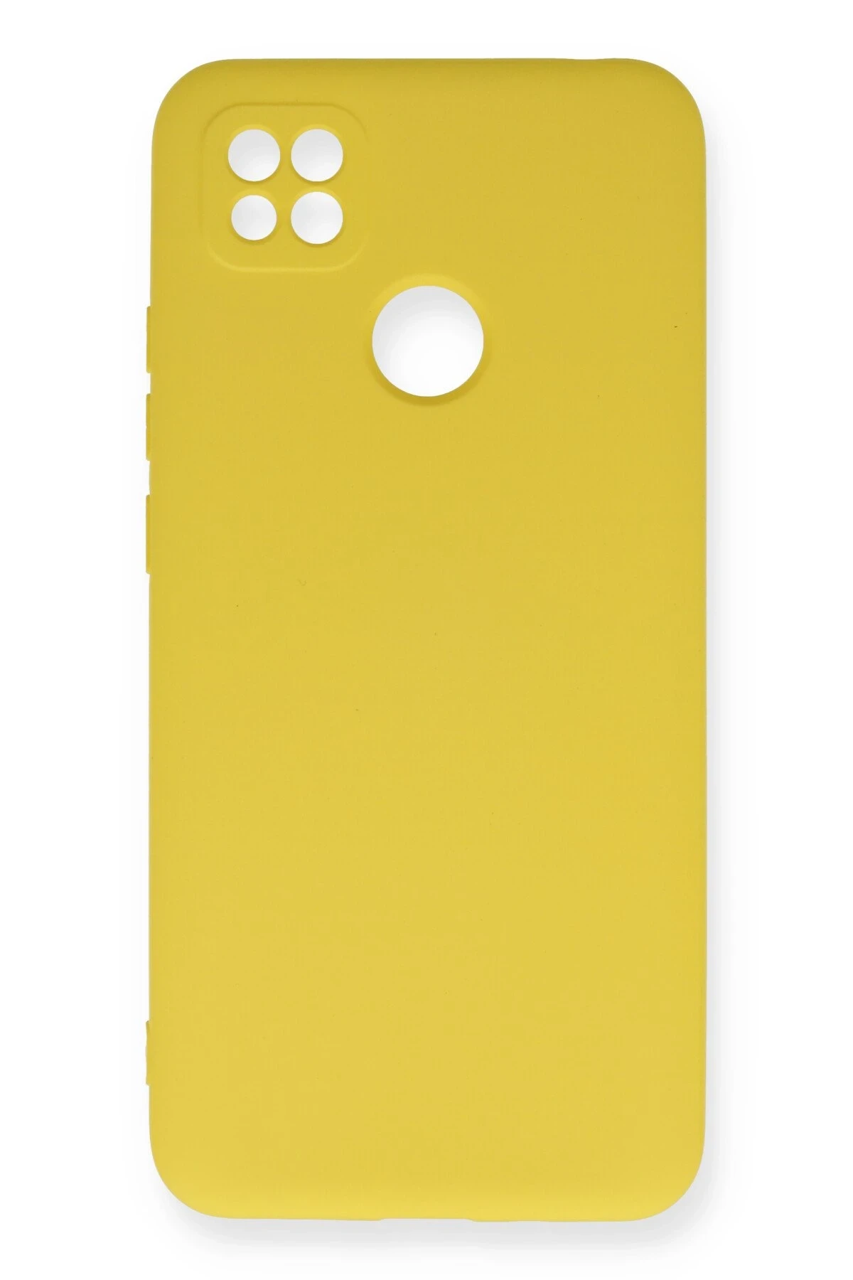 Newface Xiaomi Redmi 9C Kılıf Nano içi Kadife Silikon - Sarı