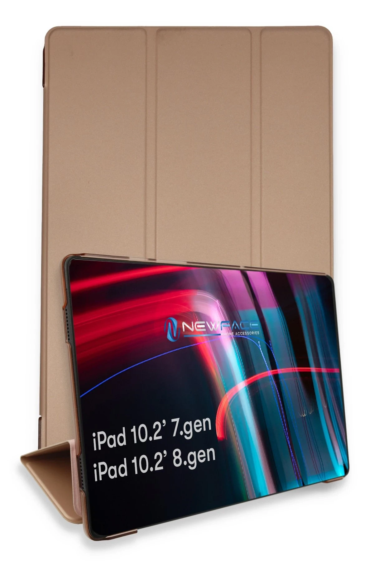 Newface iPad 10.2 (7.nesil) Kılıf Tablet Smart Kılıf - Rose Gold