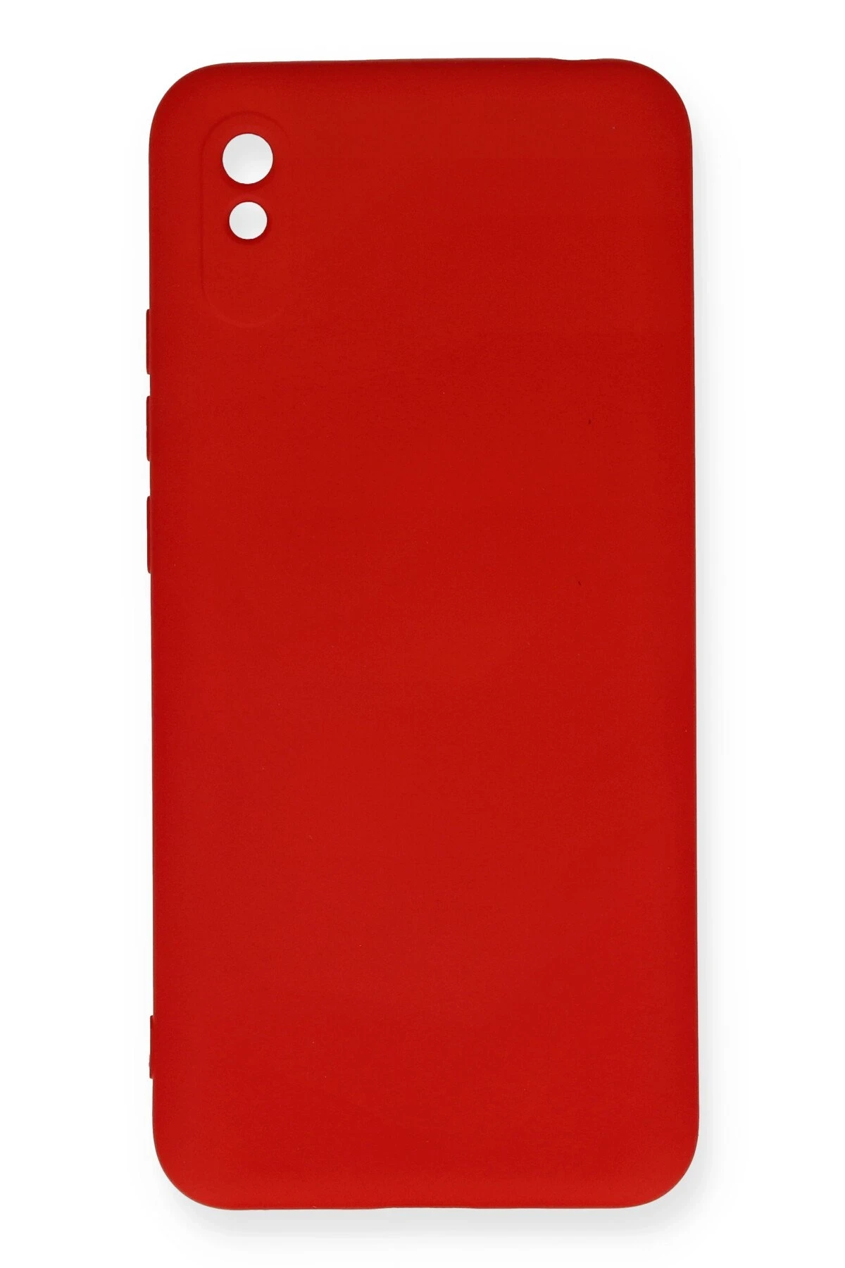 Newface Xiaomi Redmi 9A Kılıf Nano içi Kadife Silikon - Kırmızı