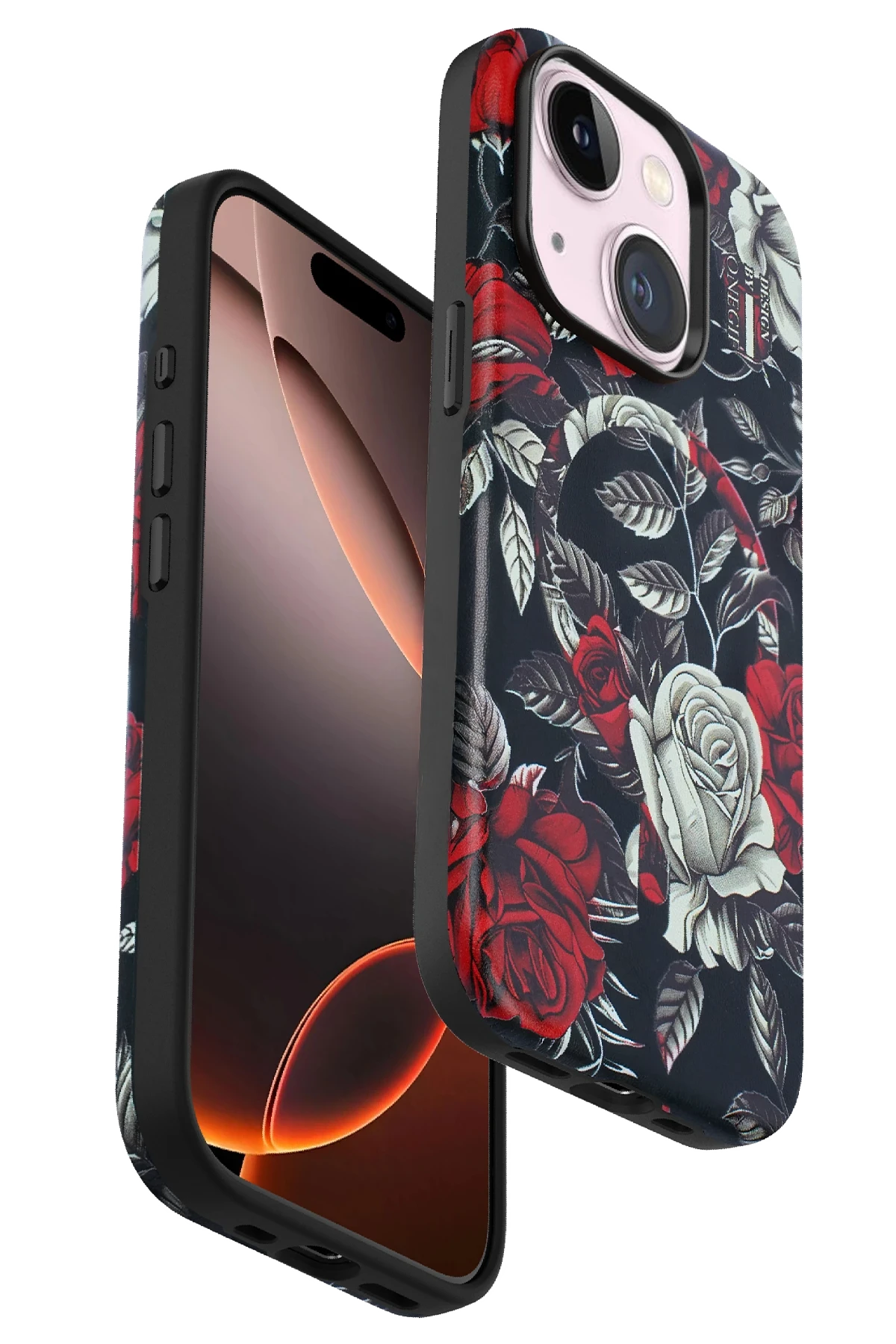 Onegif iPhone 14 Flower Series Magsafe Kapak - Siyah