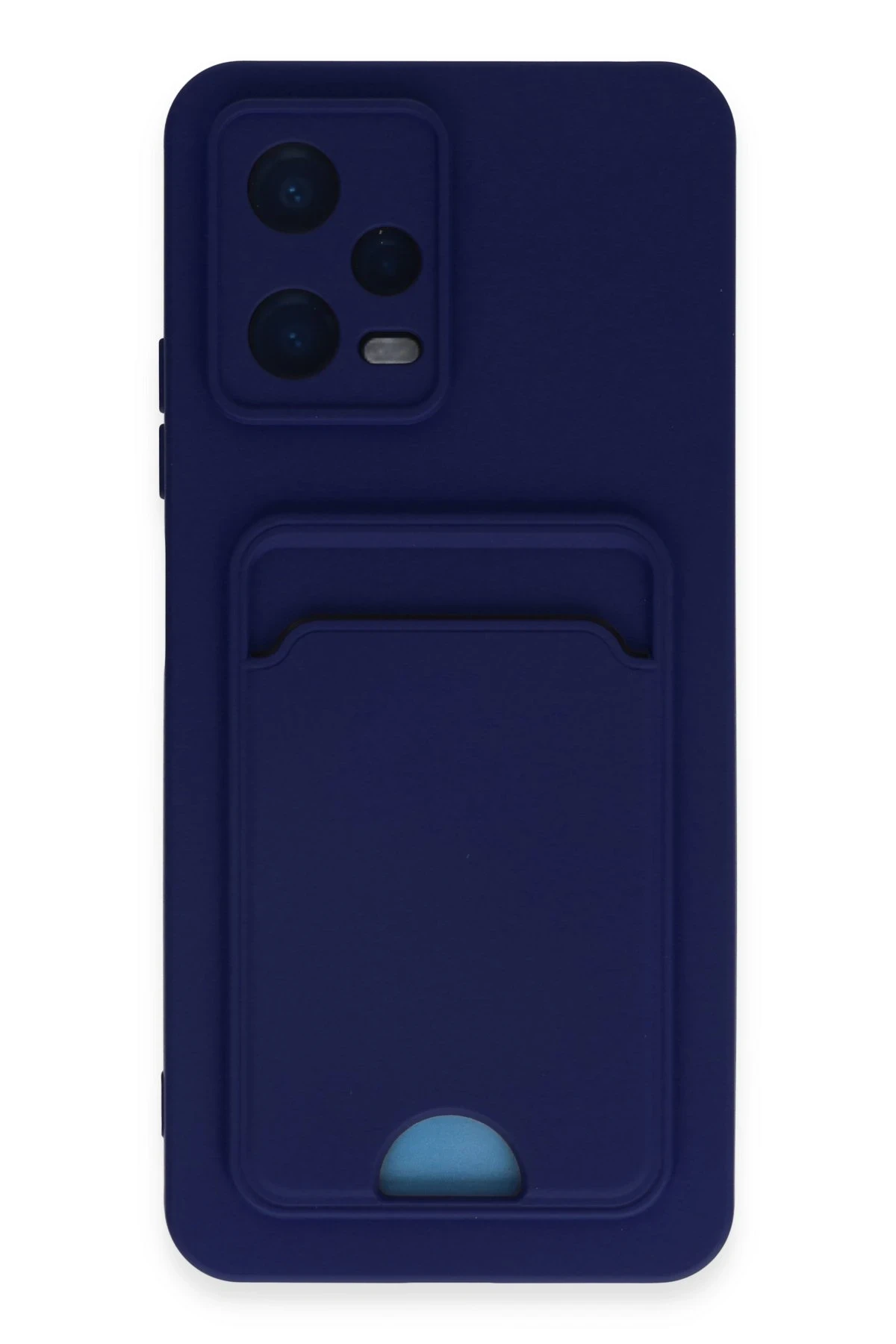 Newface Xiaomi Redmi Note 12 4G Kılıf Kelvin Kartvizitli Silikon - Lacivert