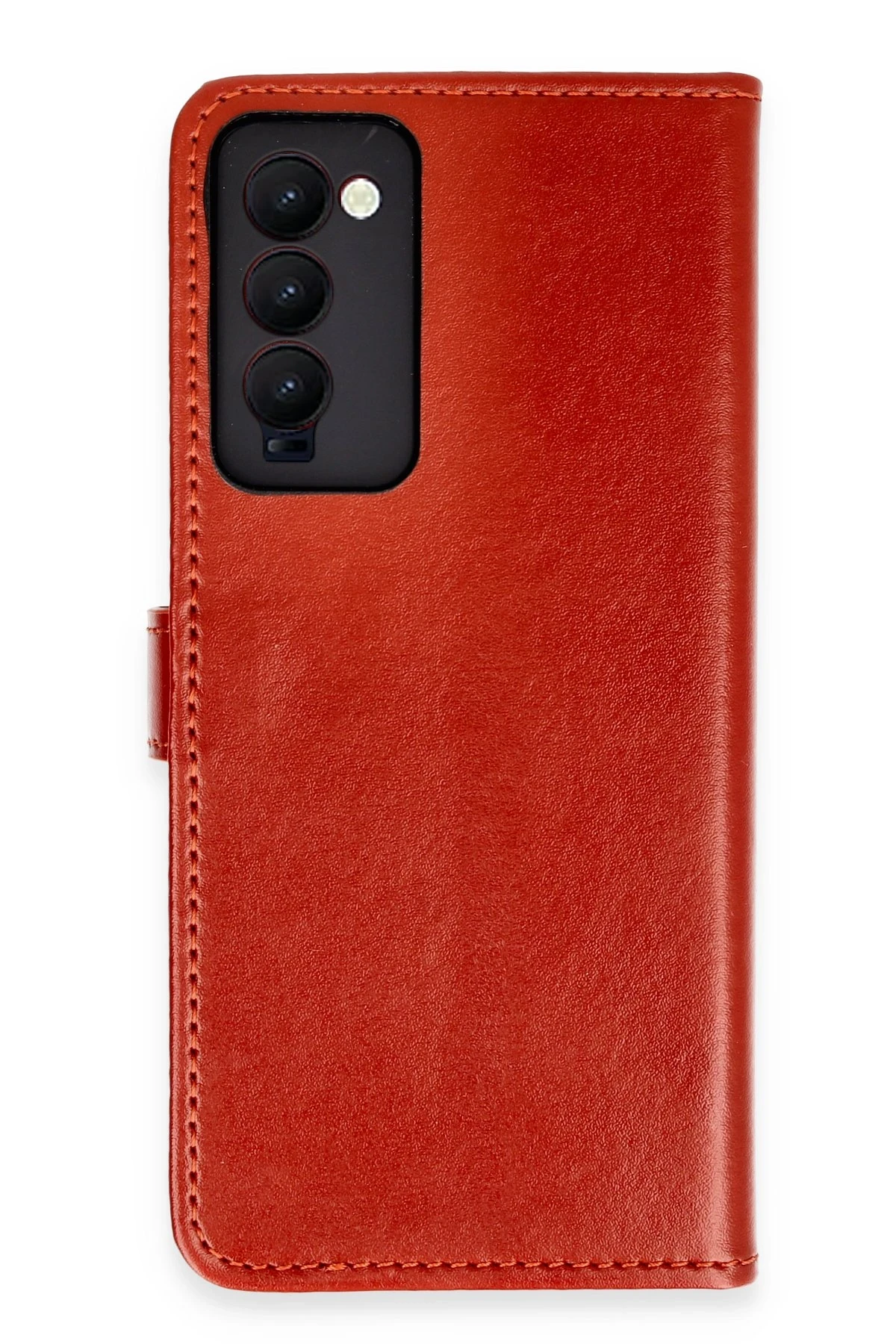 Newface Tecno Camon 18 Kılıf Trend S Plus Kapaklı Kılıf - Kırmızı