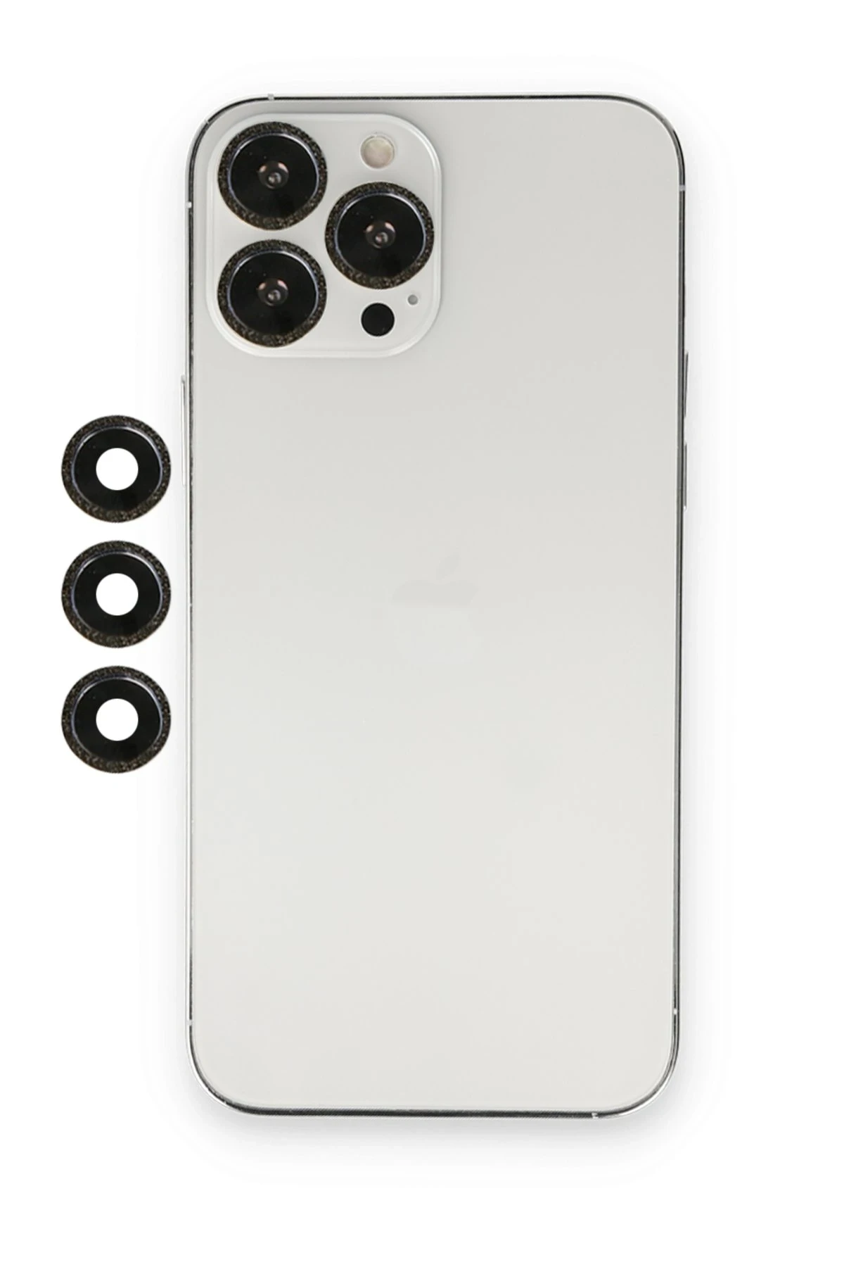 Newface iPhone 12 Pro Max Shine Kamera Lens - Siyah