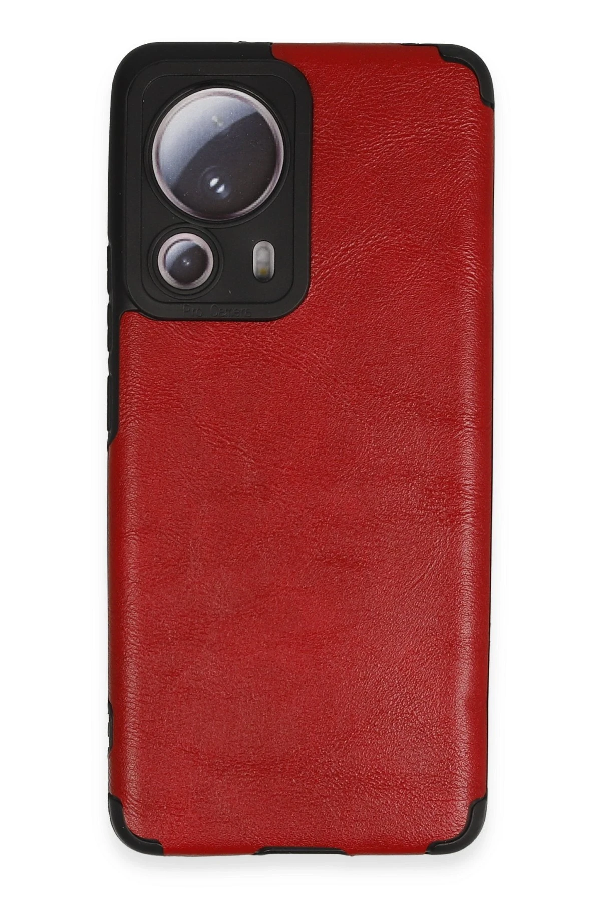 Newface Xiaomi Mi 13 Lite Kılıf Loop Deri Silikon - Kırmızı