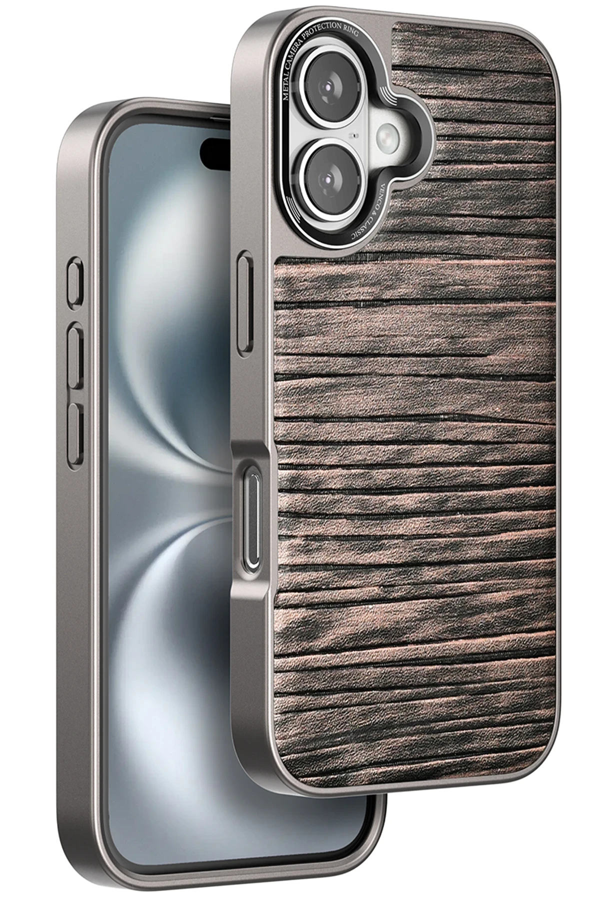 Venco iPhone 16 Wave Kapak - Kahverengi