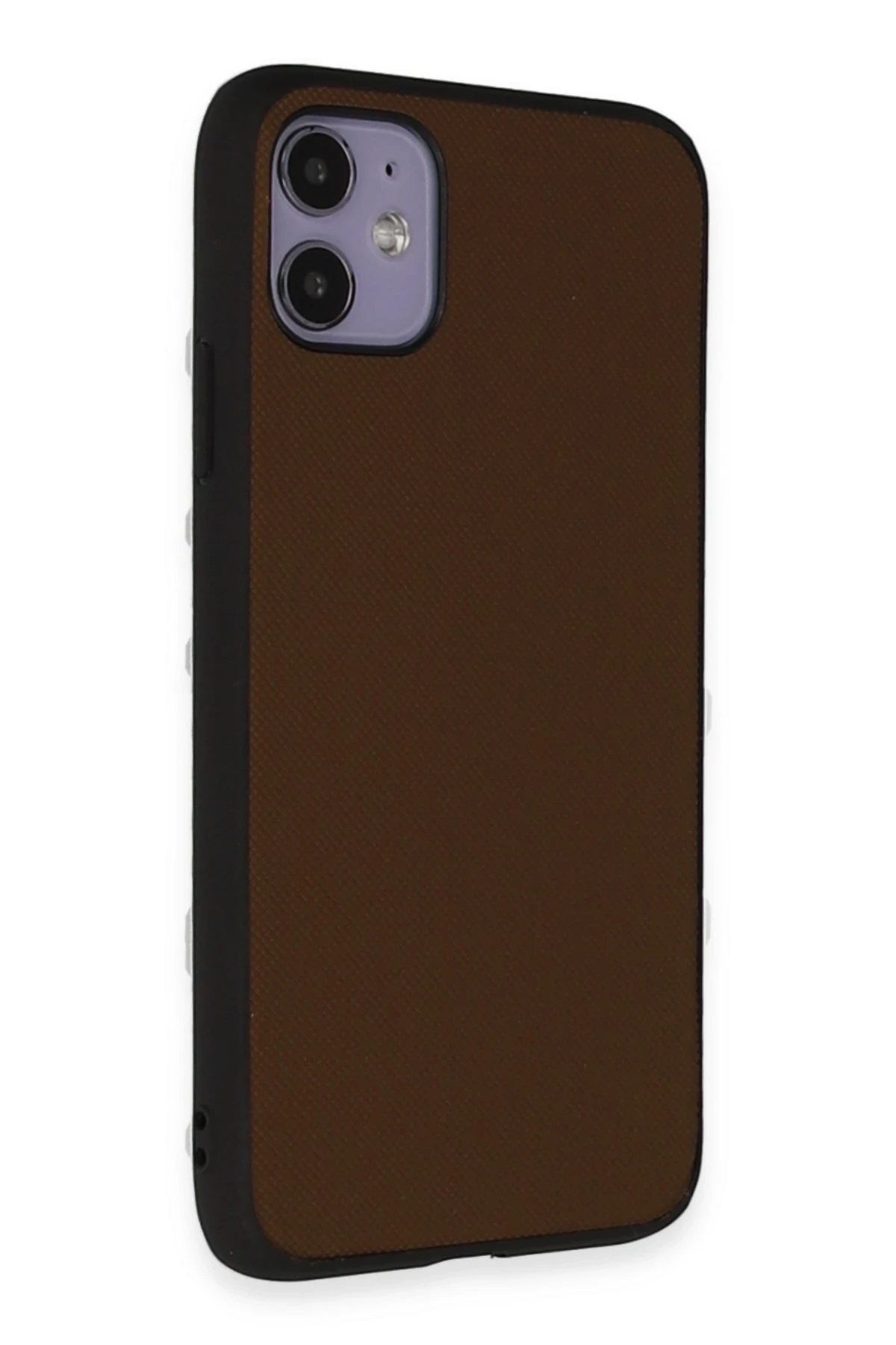 Newface iPhone 11 Kılıf Taft Kapak - Kahverengi