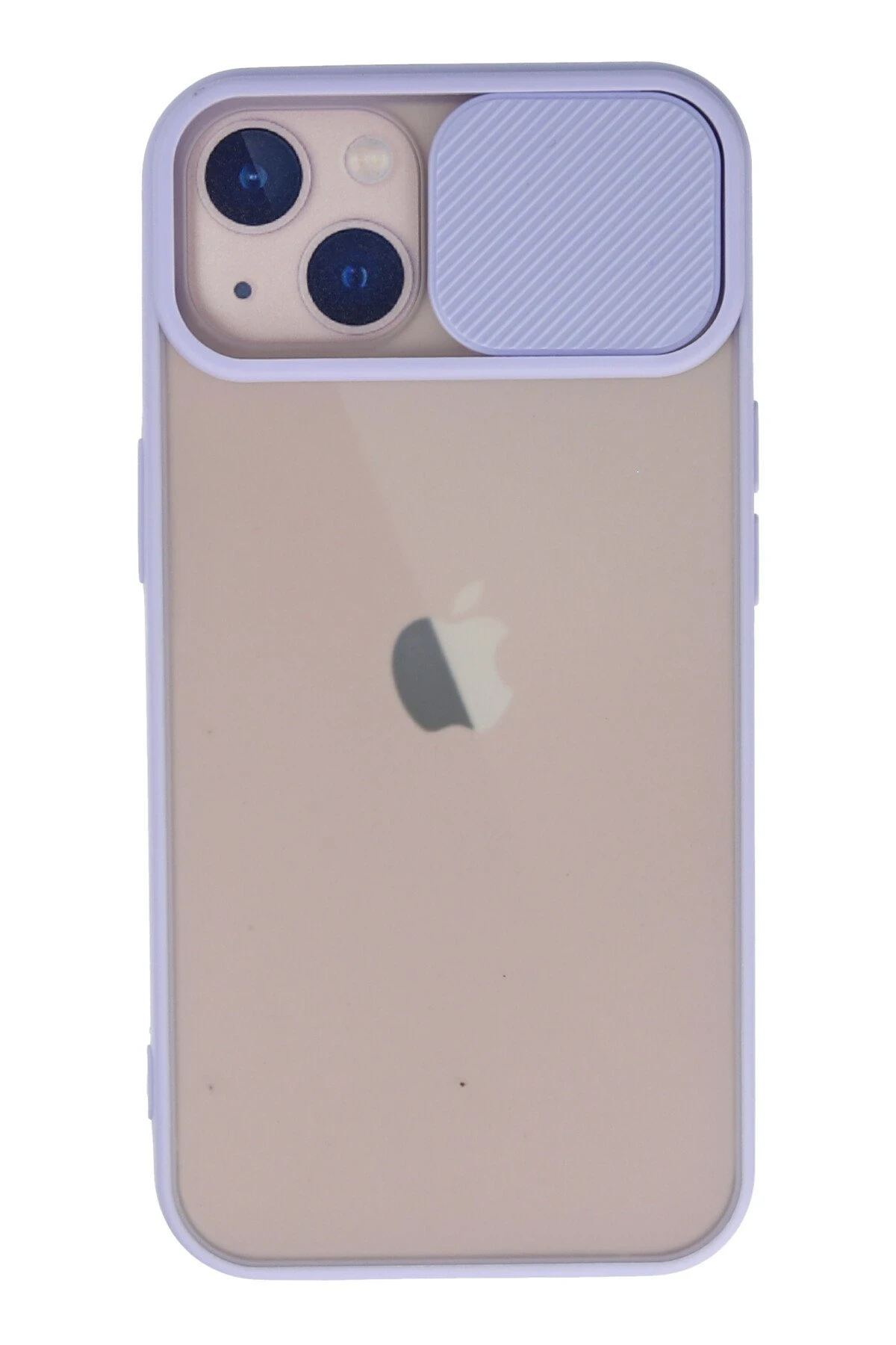 Newface iPhone 13 Kılıf Palm Buzlu Kamera Sürgülü Silikon - Lila