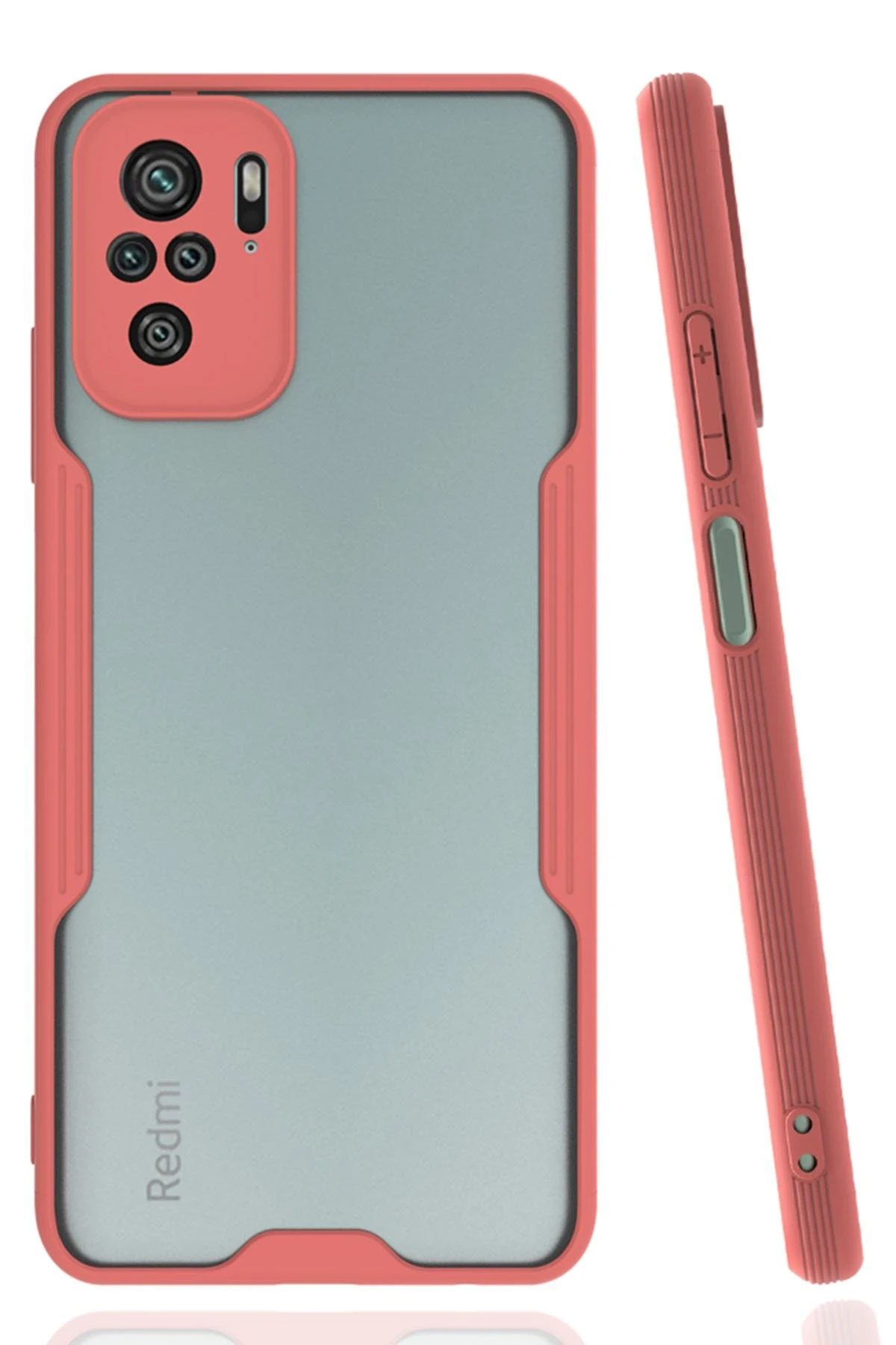 Newface Xiaomi Redmi Note 10 Kılıf Platin Silikon - Pembe