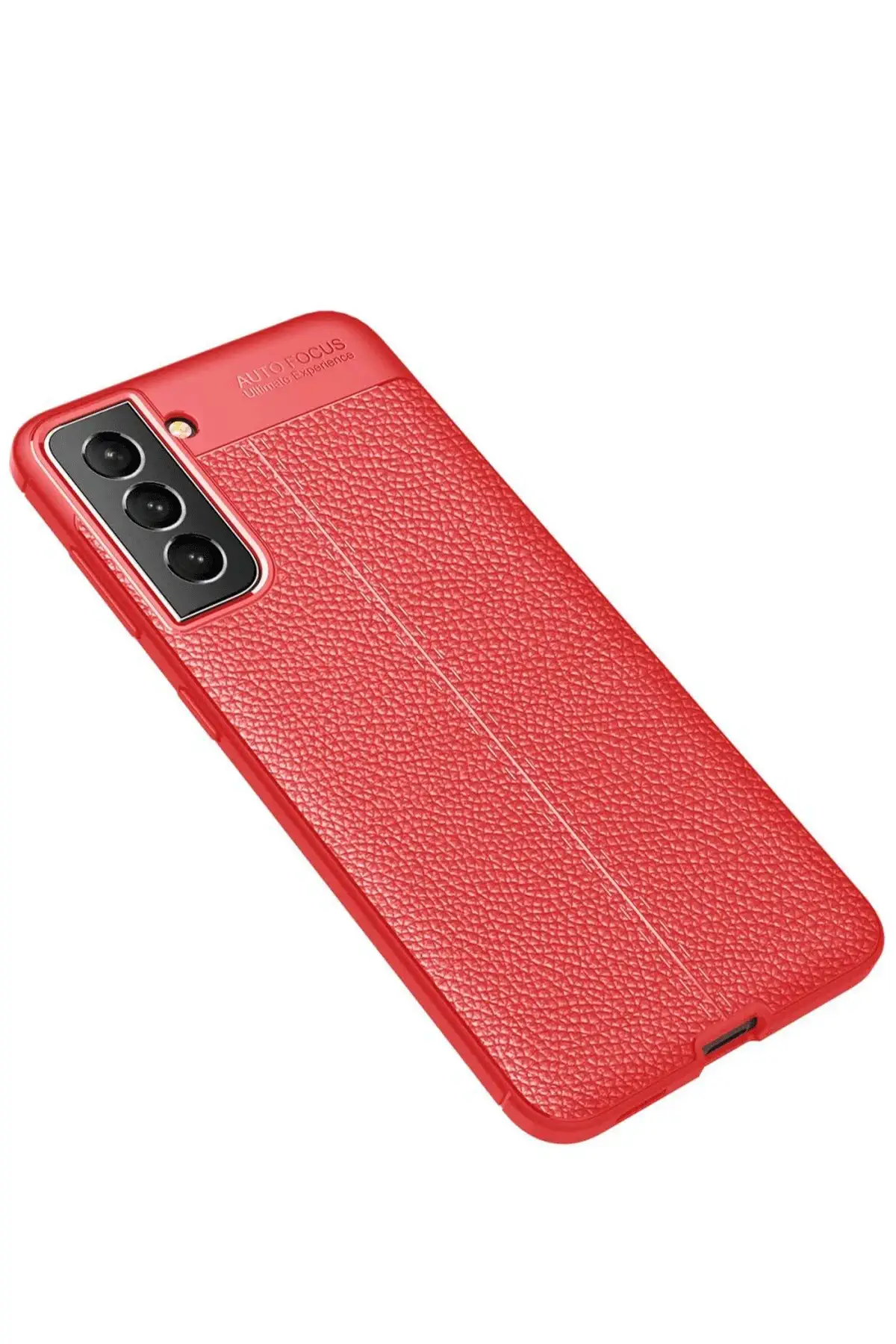 Newface Samsung Galaxy S21 FE Kılıf Auto Focus Kapak - Kırmızı
