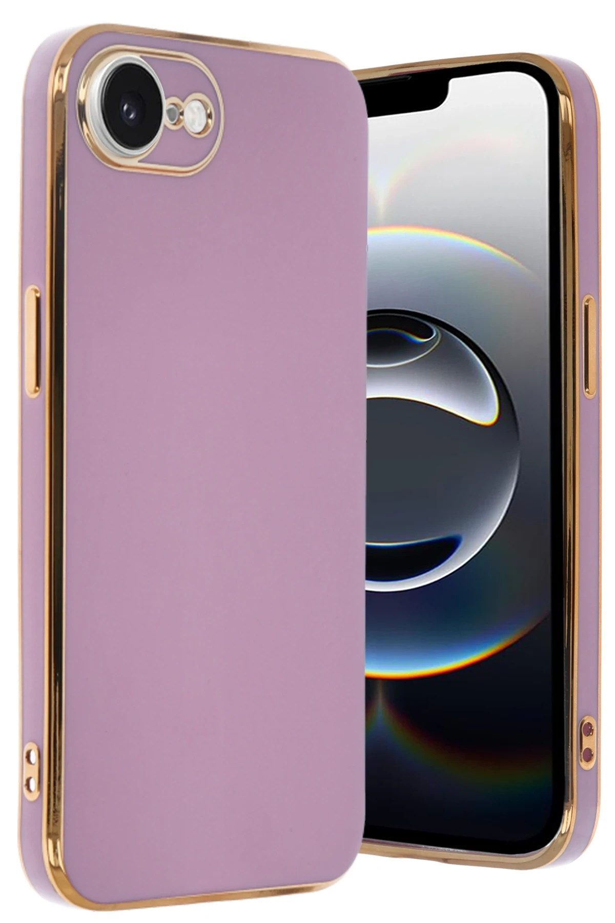 Newface iPhone 16E Kılıf Volet Silikon - Mor