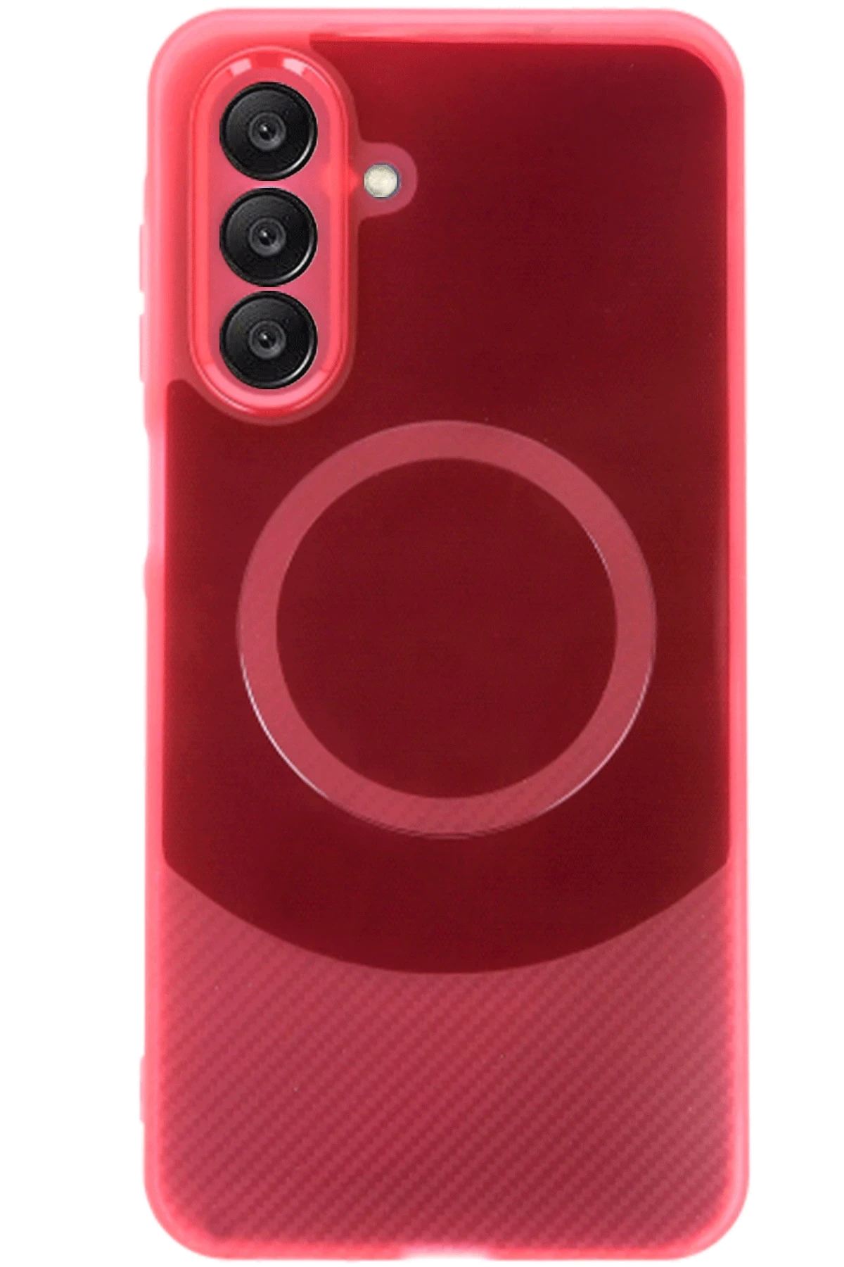 Newface Samsung A26 Kılıf Maya Karbon Kapak - Bordo