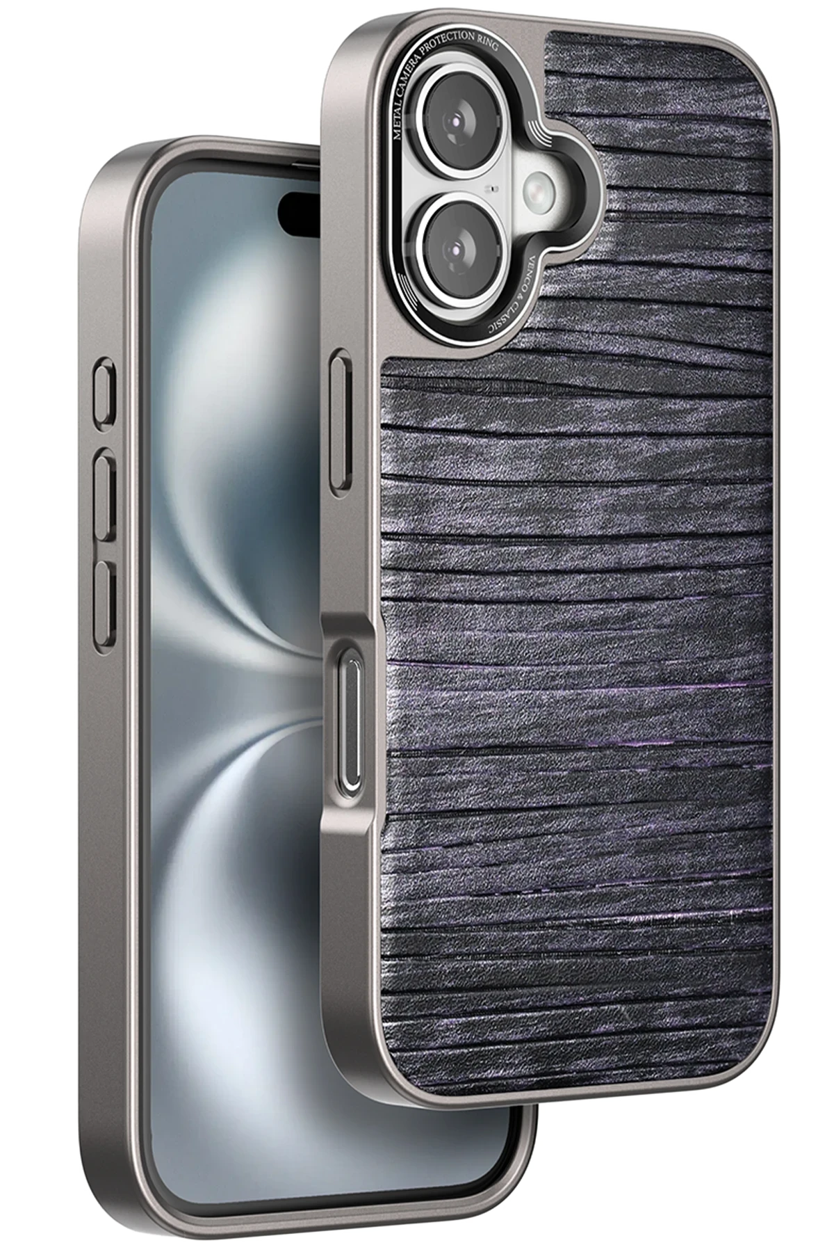 Venco iPhone 16 Wave Kapak - Derin Mor