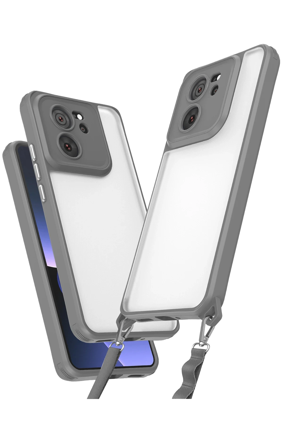 Newface Xiaomi Mi 13T Pro Kılıf Penta Silikon Kılıf - Titan Gri