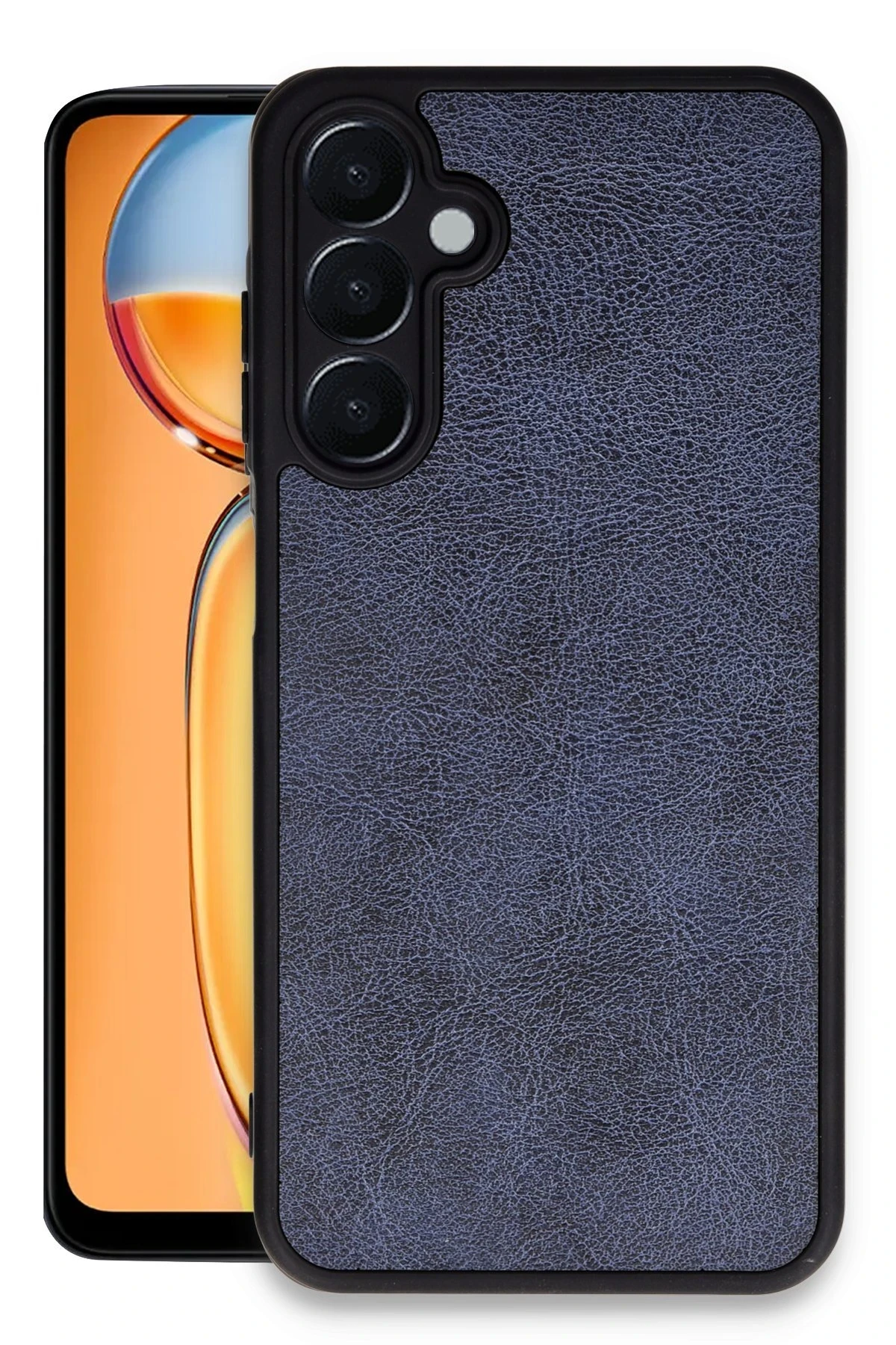 Newface Samsung Galaxy A05S Kılıf Aras Deri Kapak - Lacivert
