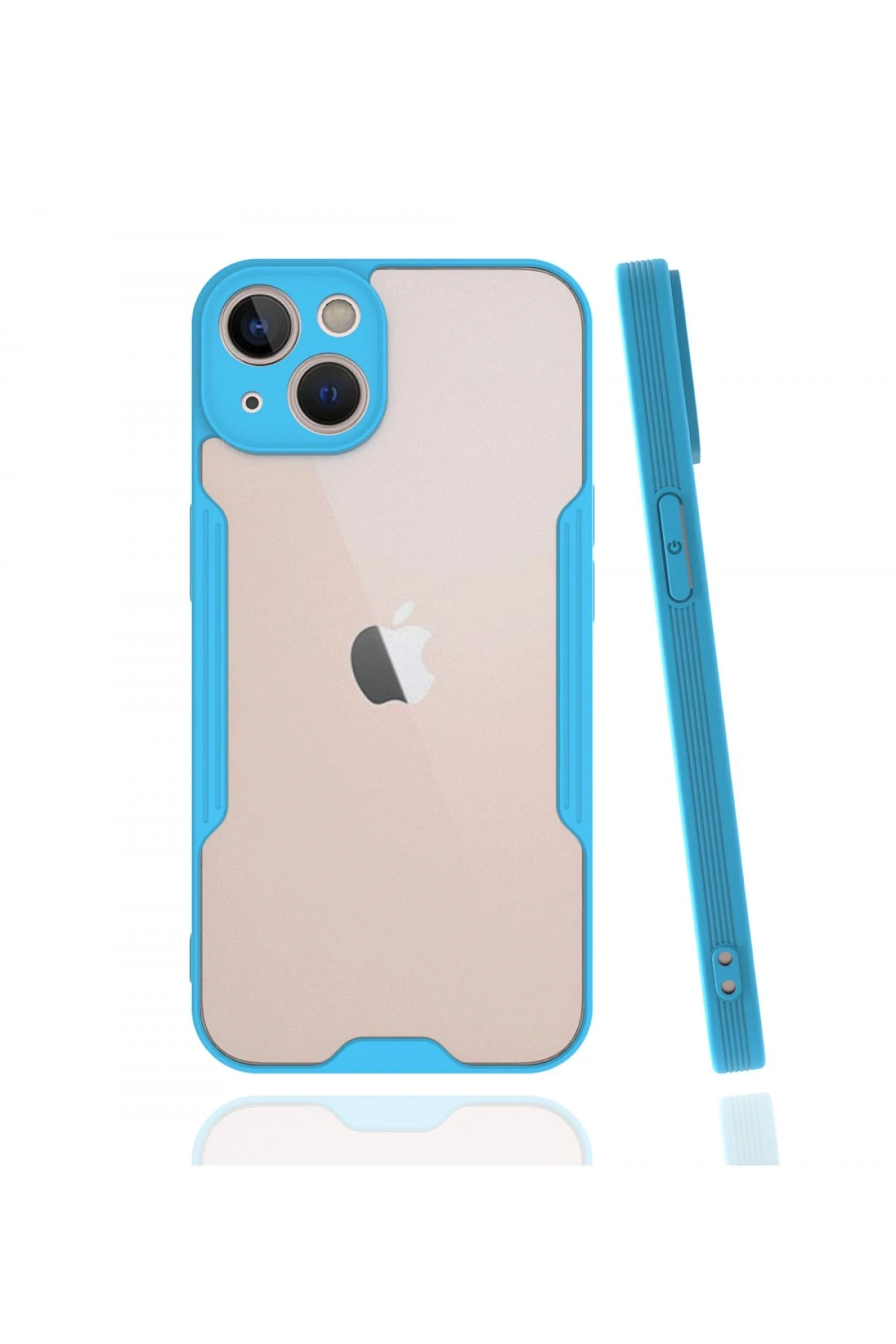Newface iPhone 13 Kılıf Platin Silikon - Mavi