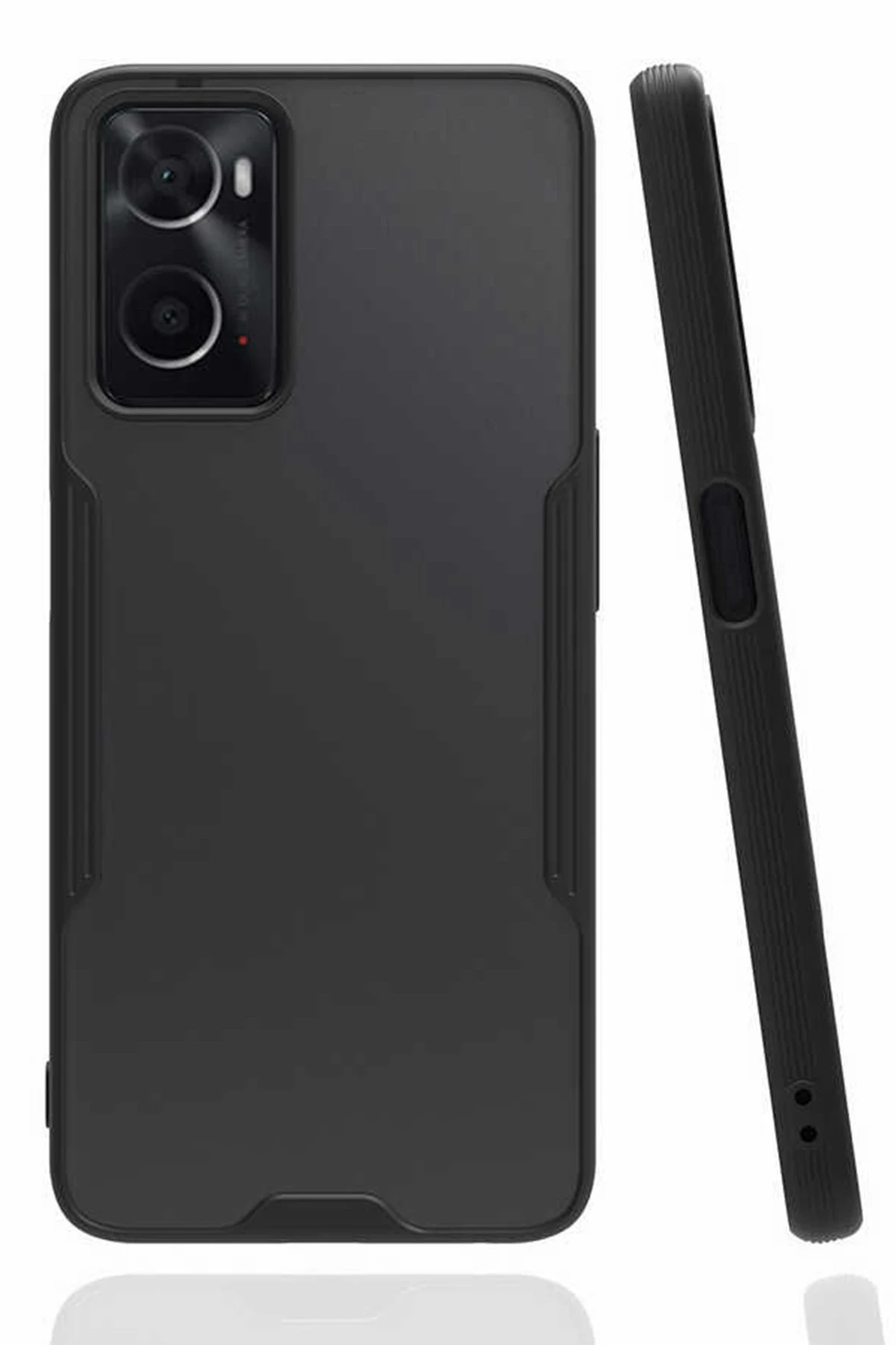 Newface Oppo A96 Kılıf Platin Silikon - Siyah