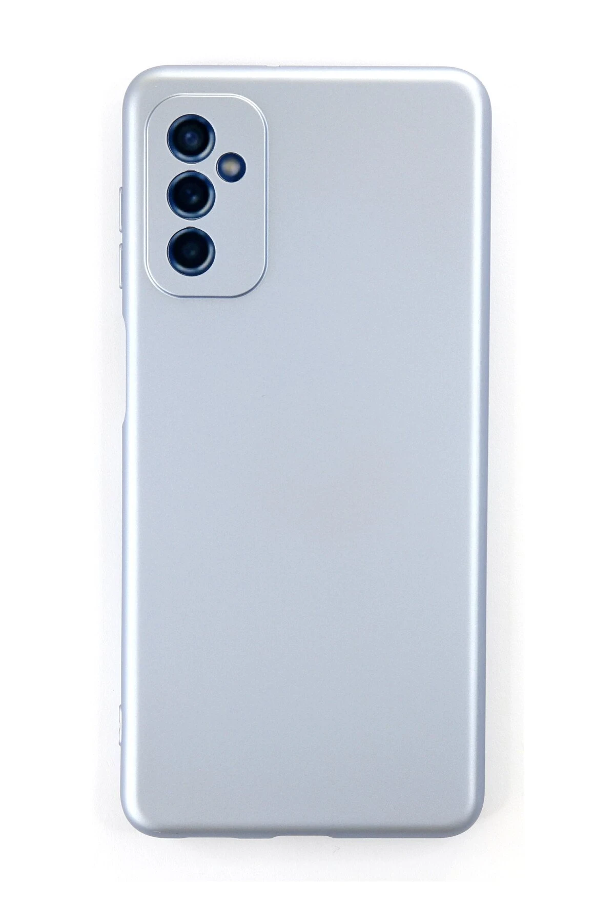 Newface Samsung Galaxy M52 5G Kılıf Nano içi Kadife Silikon - Sky Blue