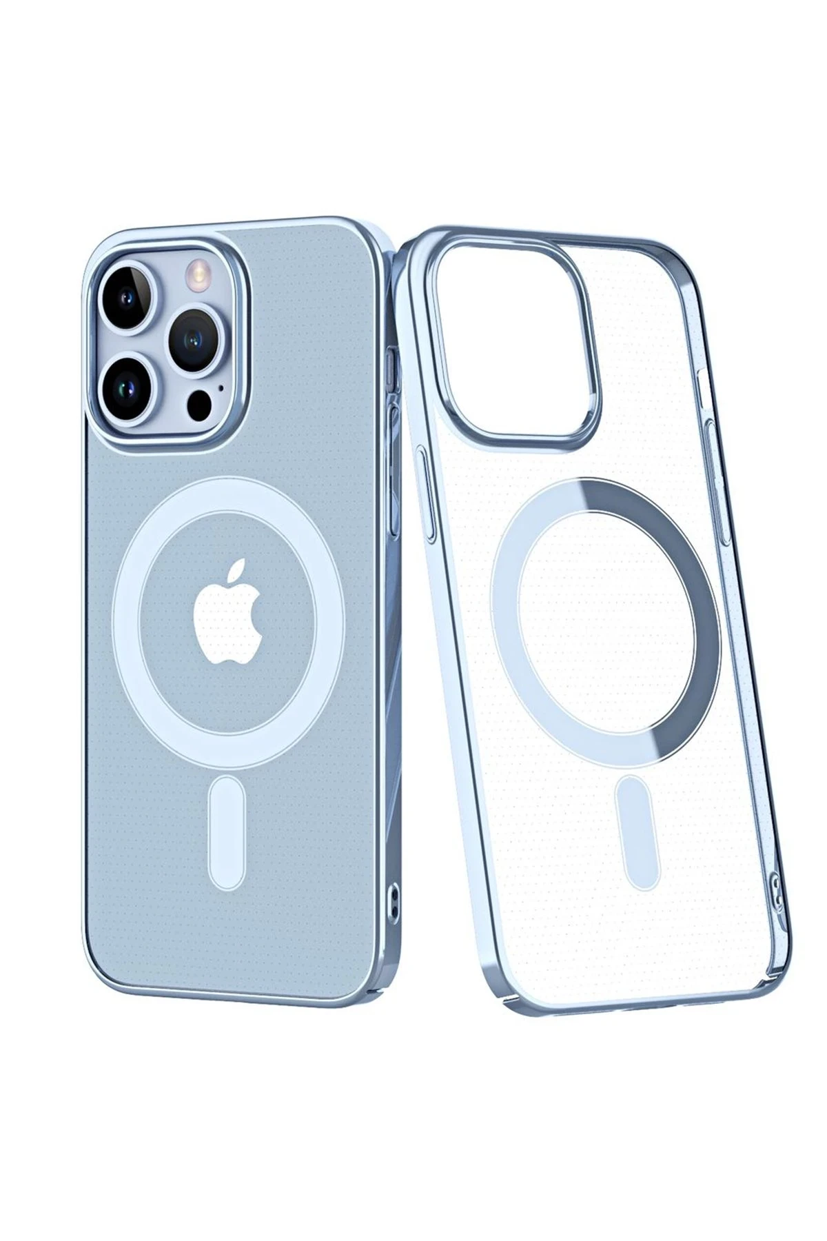 Newface iPhone 14 Pro Max Kılıf Element Magneticsafe Sert Kapak - Sierra Blue