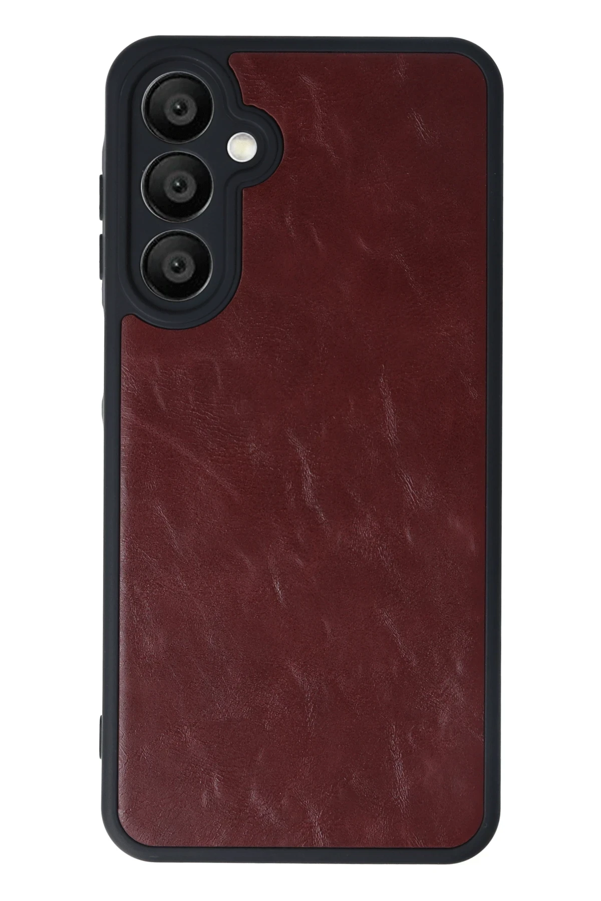 Newface Samsung Galaxy A55 5G Kılıf Aras Deri Kapak - Bordo