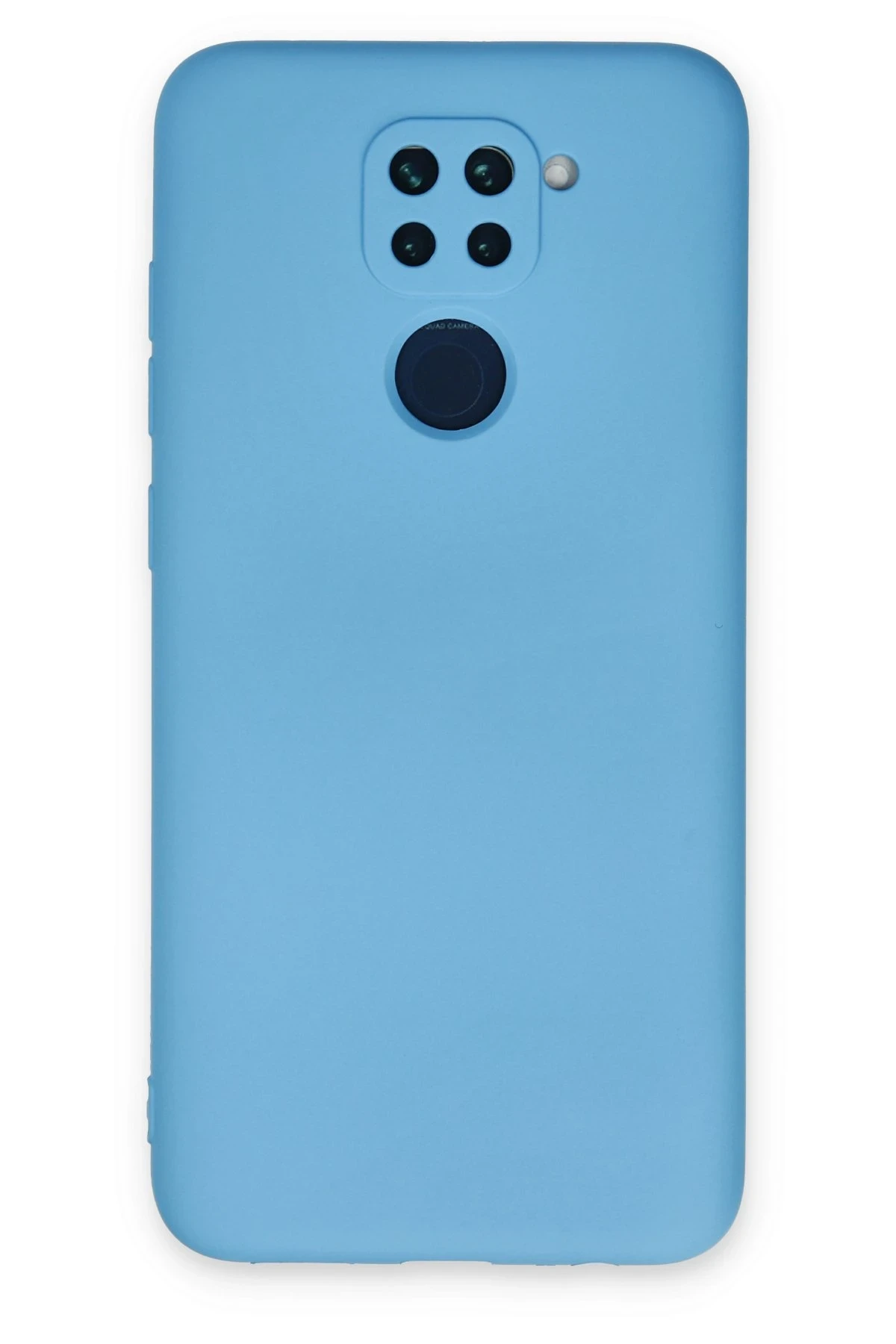 Newface Xiaomi Redmi Note 9 Kılıf Nano içi Kadife Silikon - Mavi