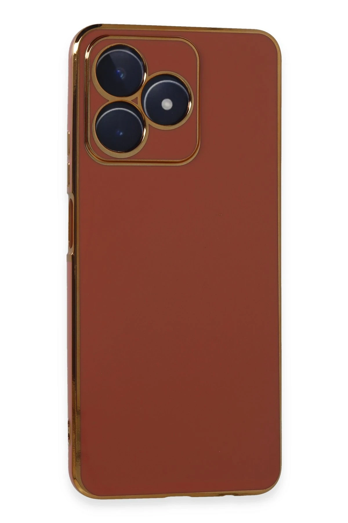 Newface Realme C53 Kılıf Volet Silikon - Kırmızı