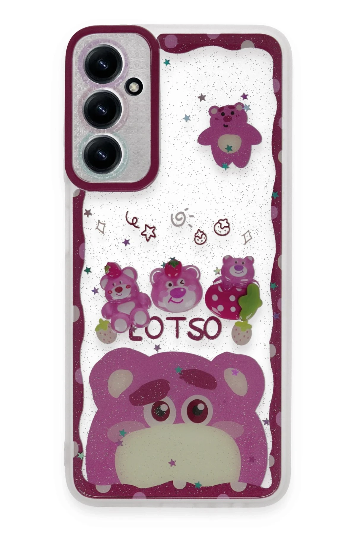 Newface Samsung Galaxy A05S Kılıf Sweet Desenli Silikon Kapak - Pembe