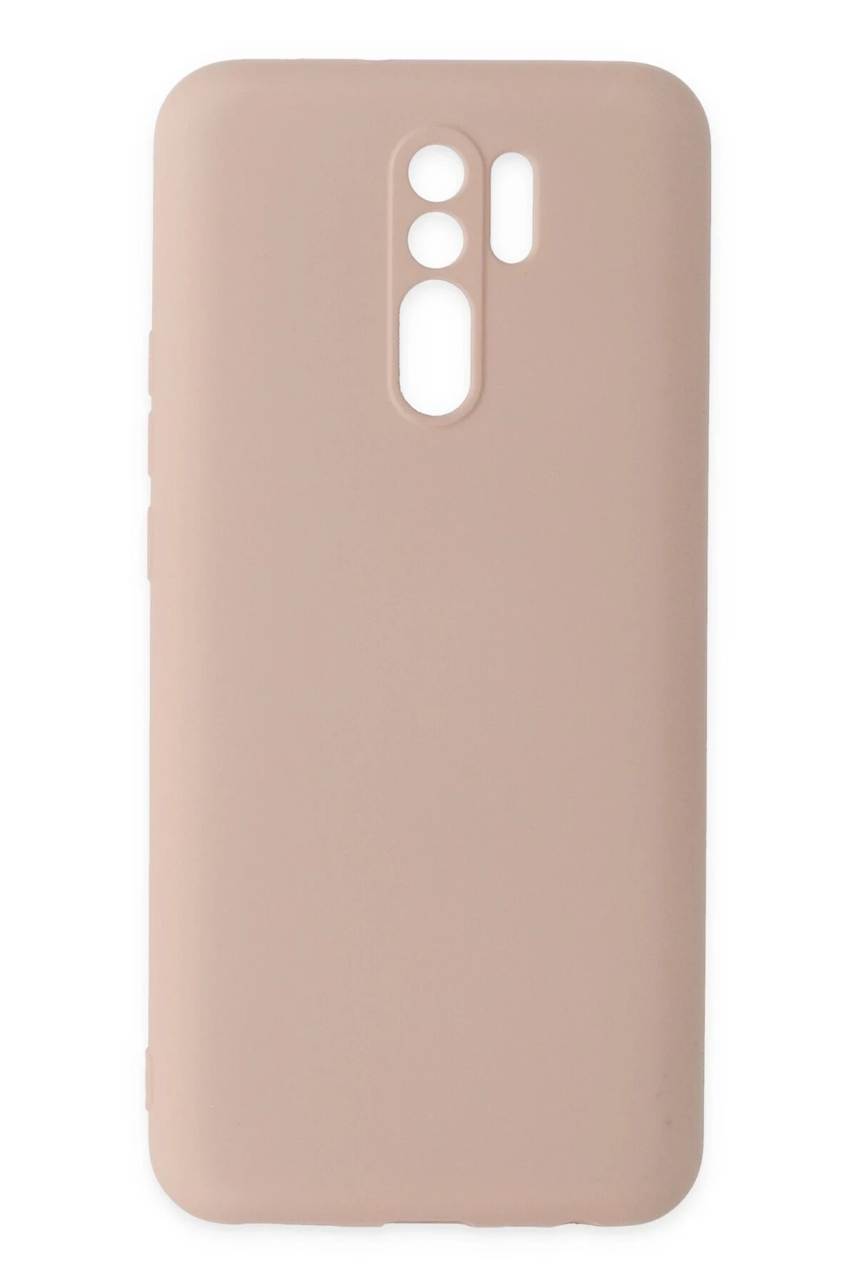 Newface Xiaomi Redmi 9 Kılıf Nano içi Kadife Silikon - Pudra