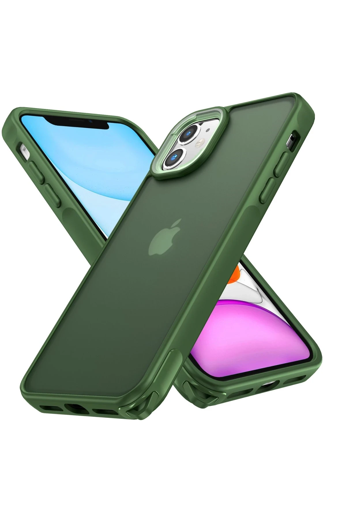Newface iPhone 11 Kılıf Elegant Kapak - Yeşil