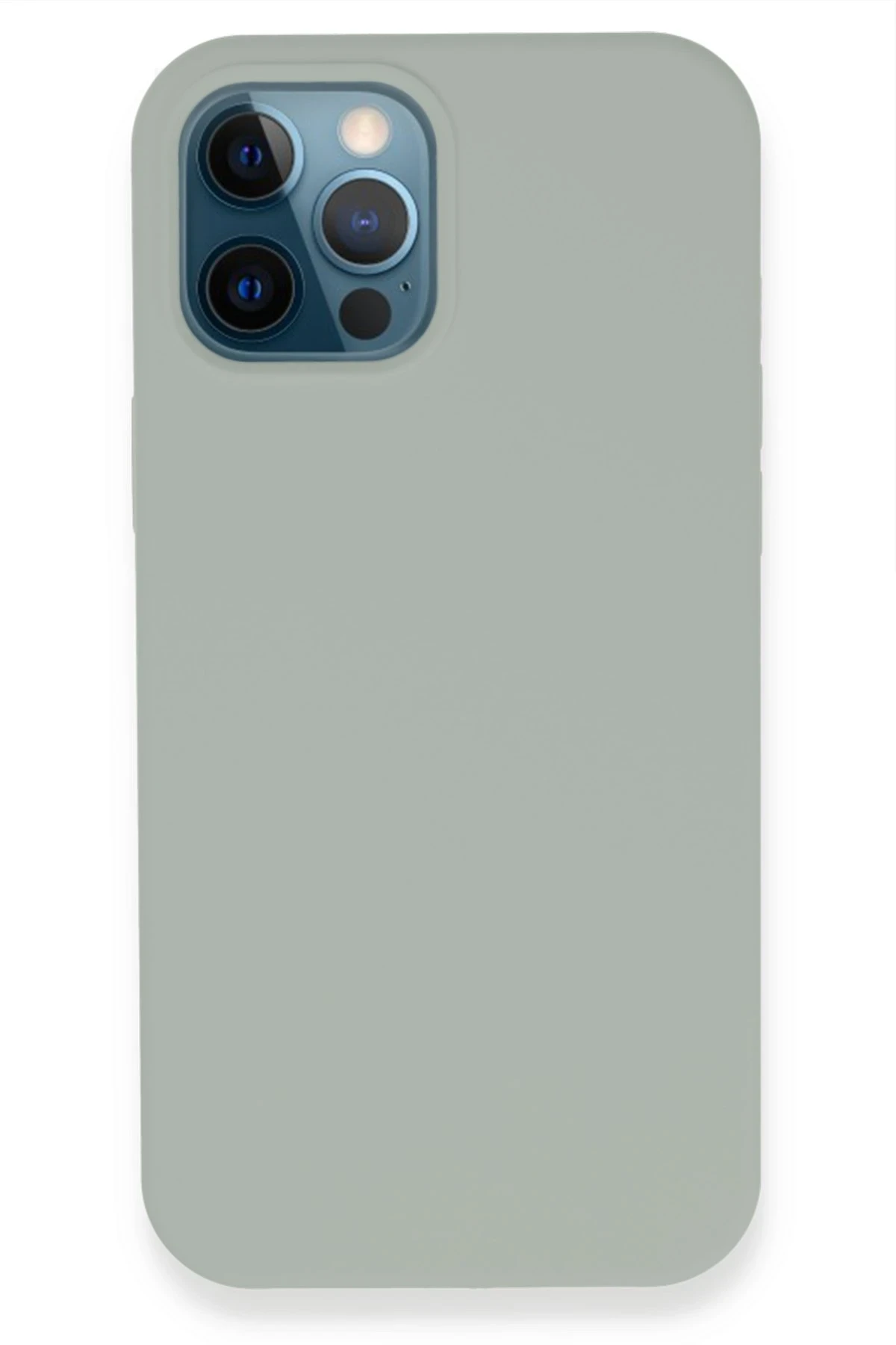 Newface iPhone 12 Pro Kılıf Lansman Legant Silikon - Açık Gri