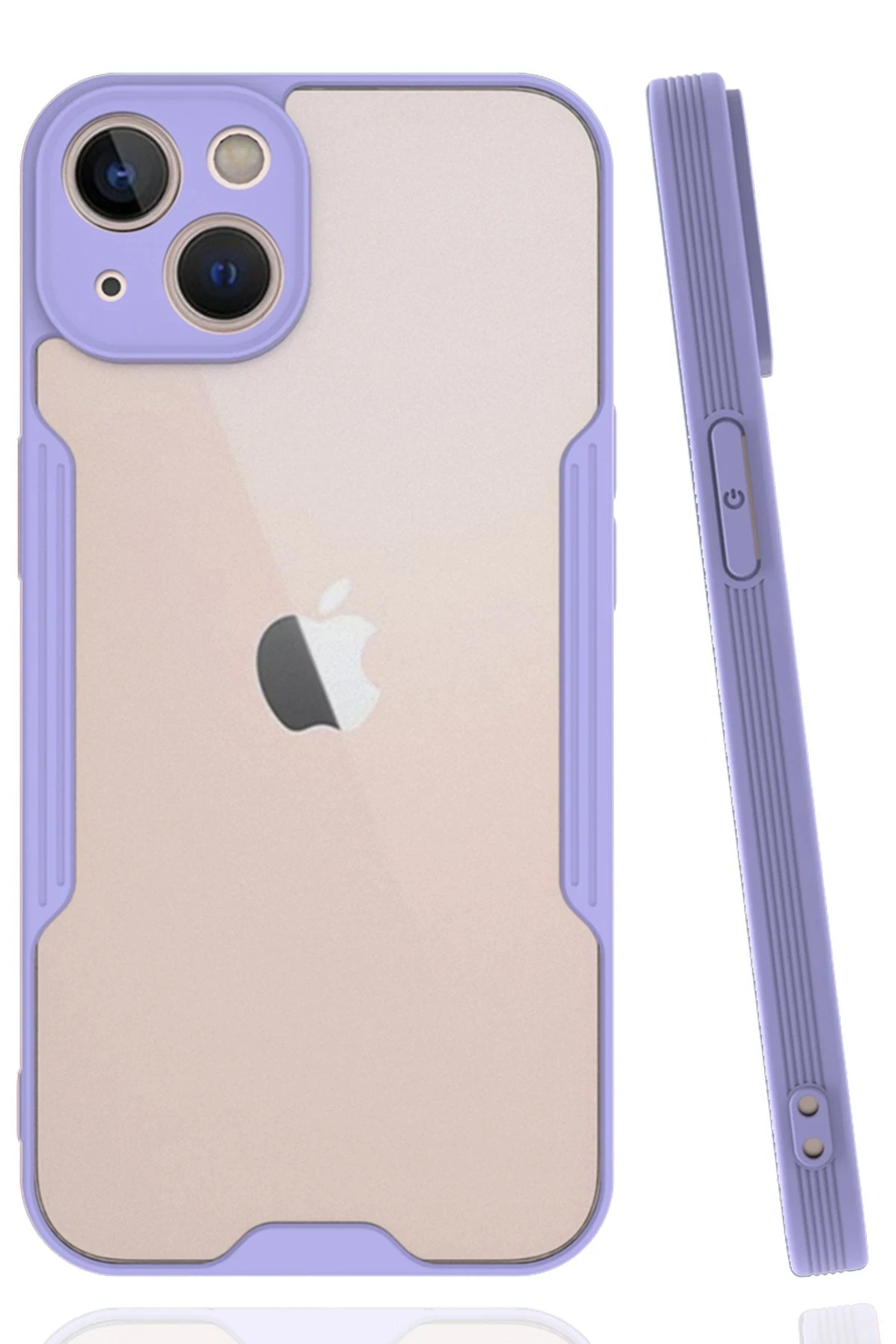 Newface iPhone 14 Plus Kılıf Platin Silikon - Lila