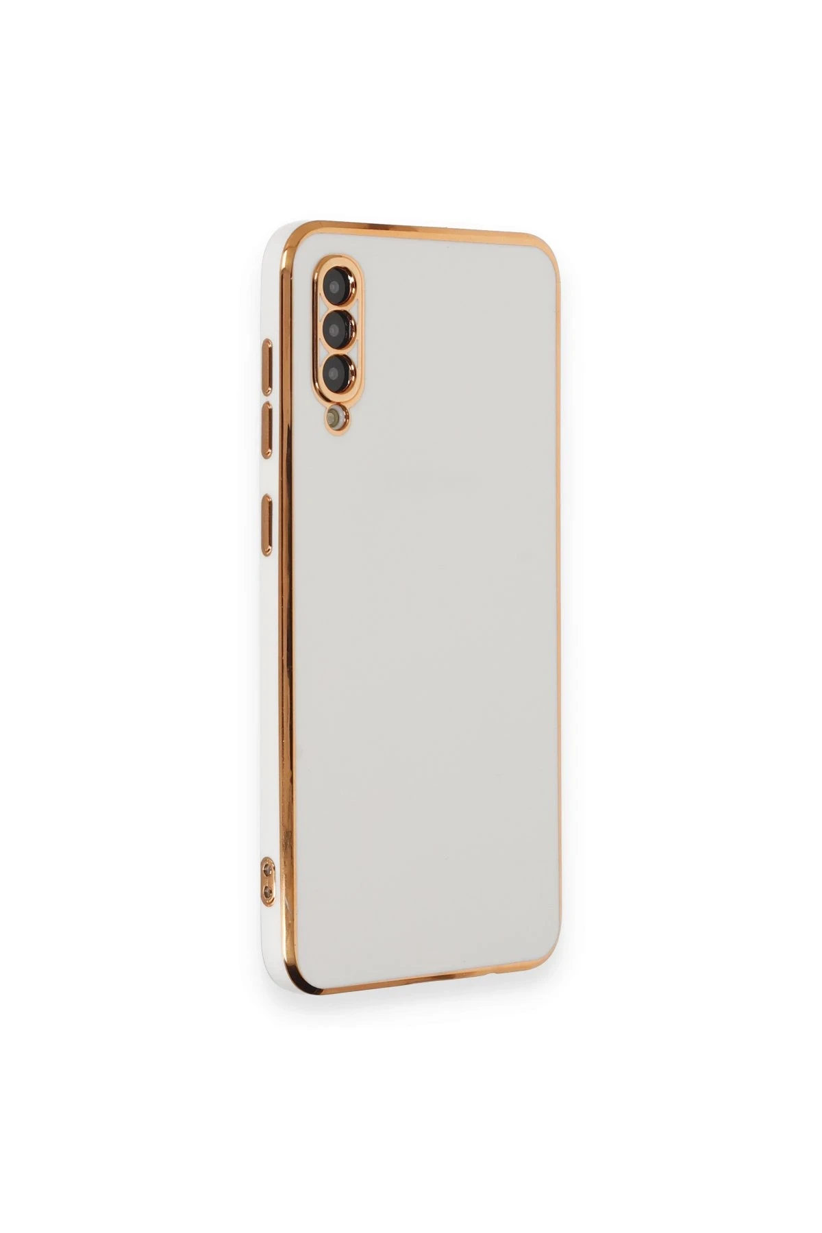 Newface Samsung Galaxy A70 Kılıf Volet Silikon - Beyaz