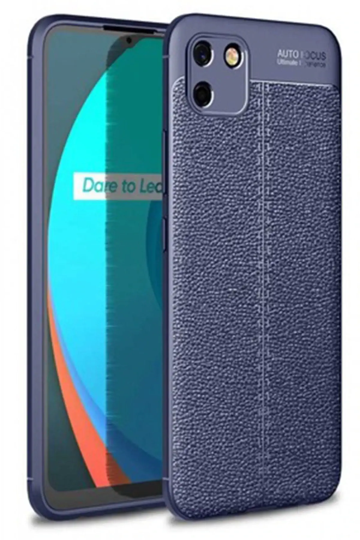 Newface Realme C11 Kılıf Auto Focus Kapak - Lacivert