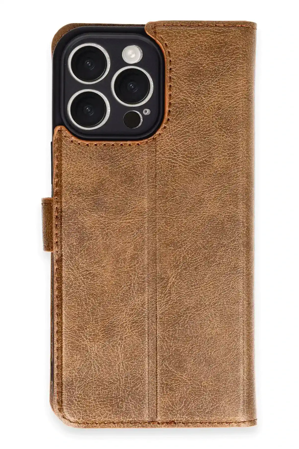 Newface iPhone 16 Pro Max Kılıf Trend S Plus Kapaklı Kılıf - Taba